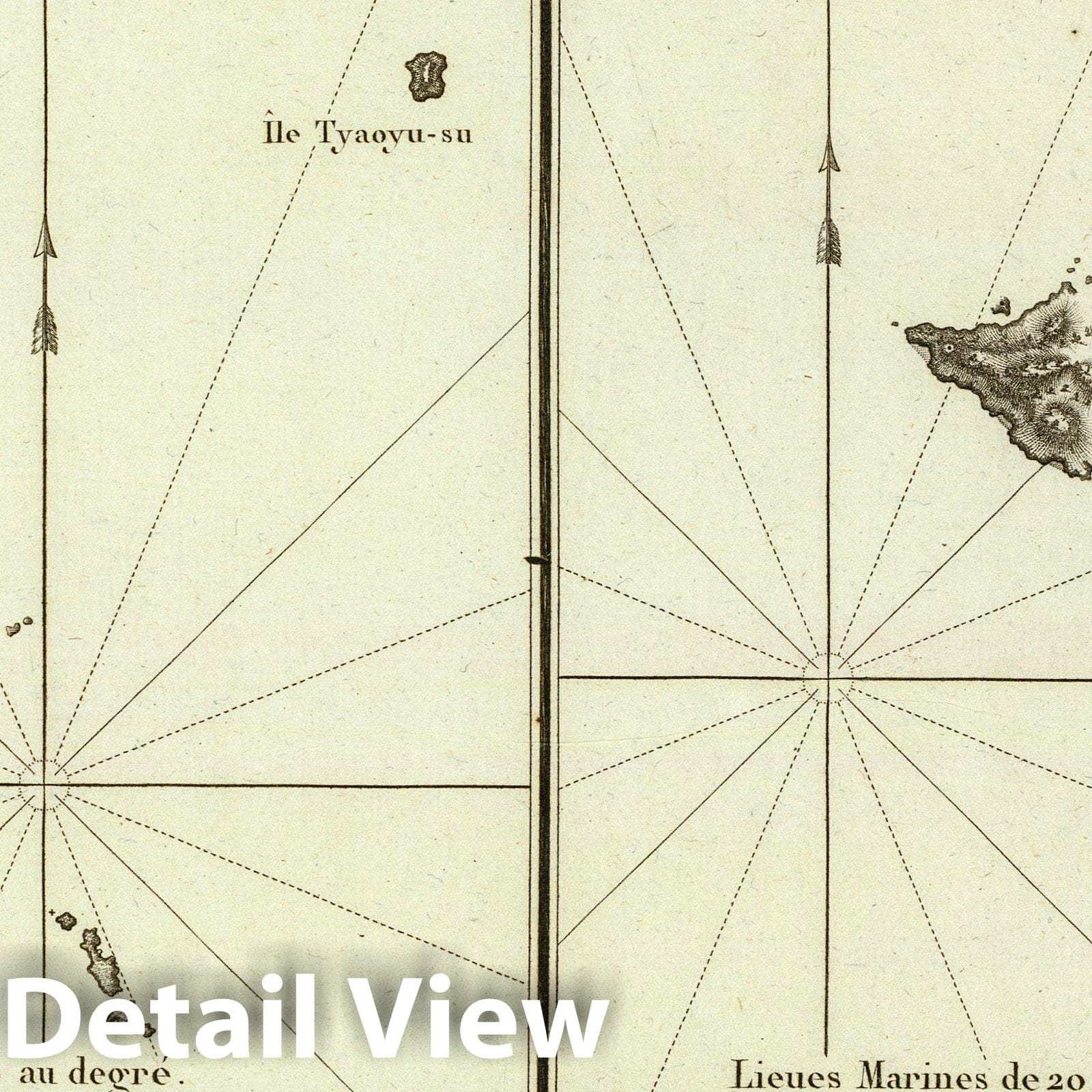 Quelpaert, Hoapinsu, Dagelet, Botol, and Kumi Islands, Korea and Japan, 1797 - Historical Map Print
