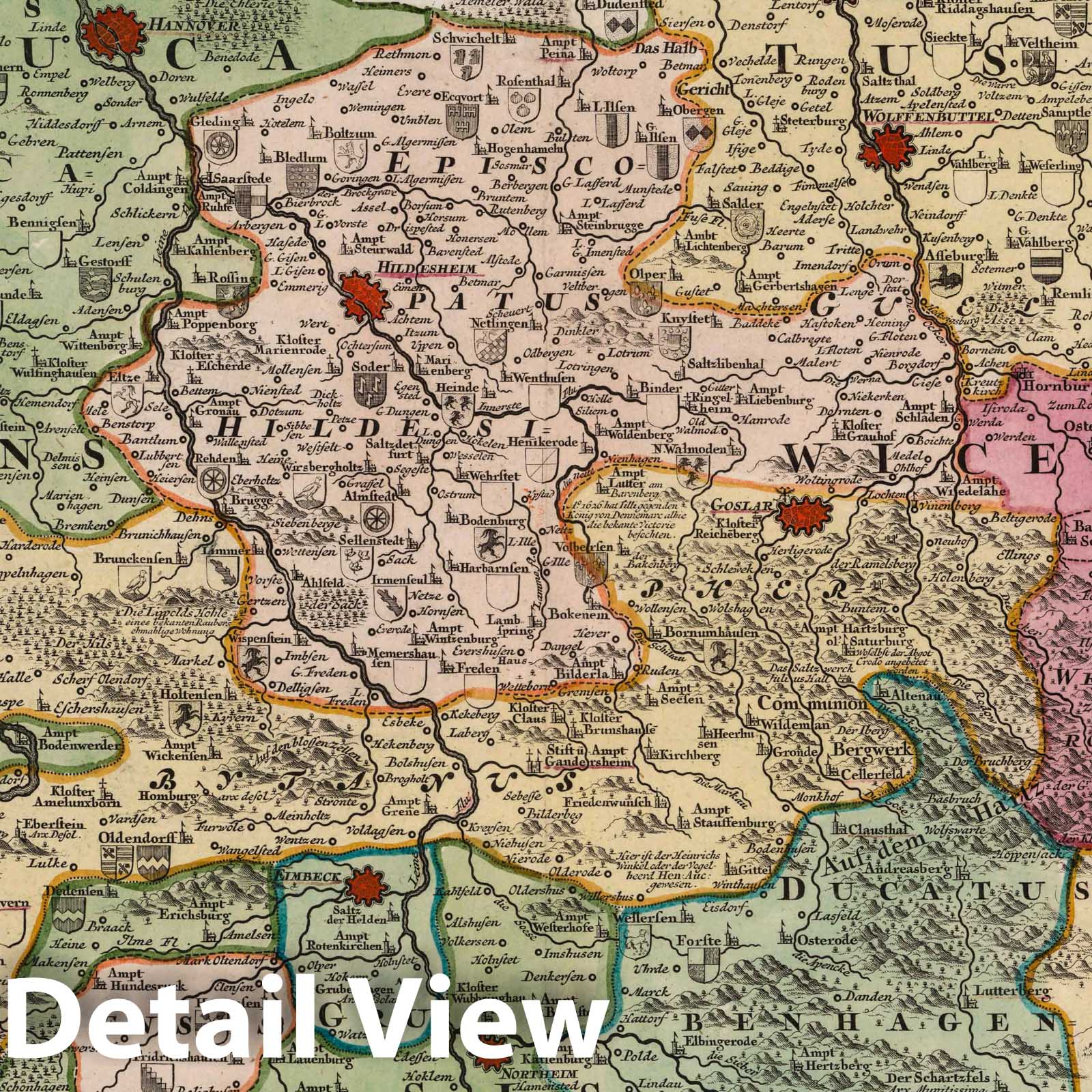 Duchy of Brunswick, 1788 - Historical Map Print