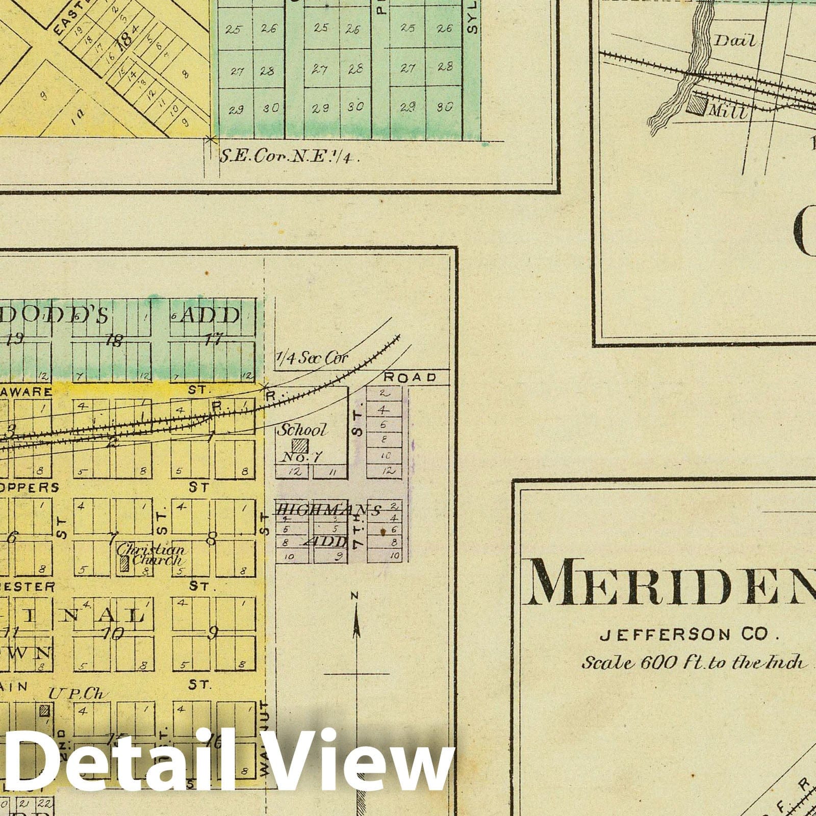 Nortonville, Osawkie, Winchester, Meriden, Grantville, Jefferson County, Kansas - 1887 Atlas Map