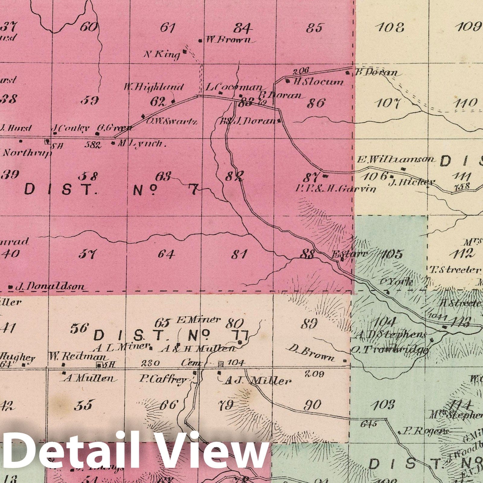 Greenwood, Steuben County, New York 1873 Historical Map Print