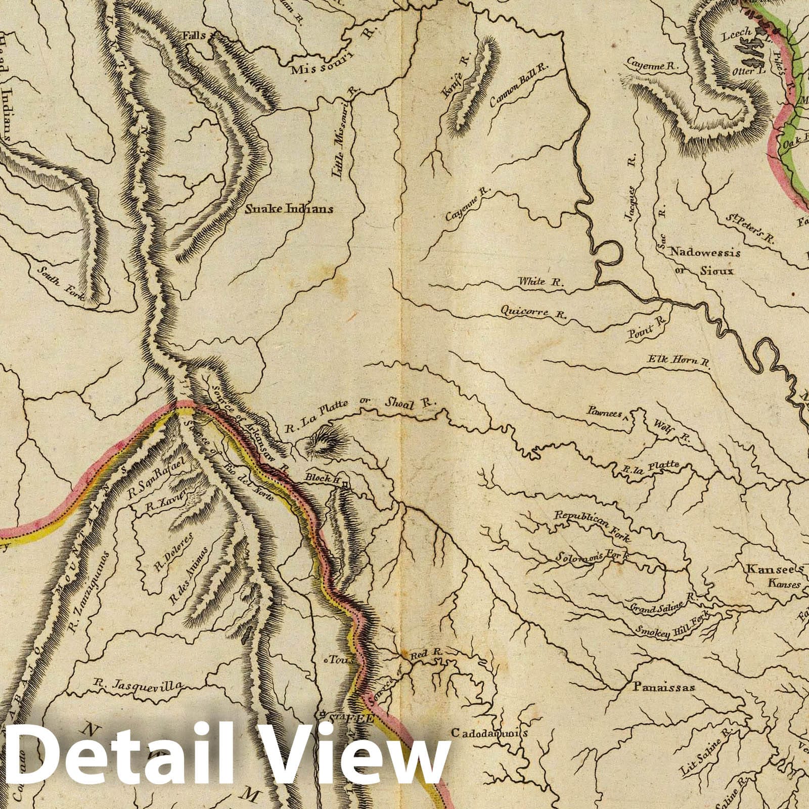Historic Map : 1814 Missouri Territory formerly Louisiana. - Vintage Wall Art