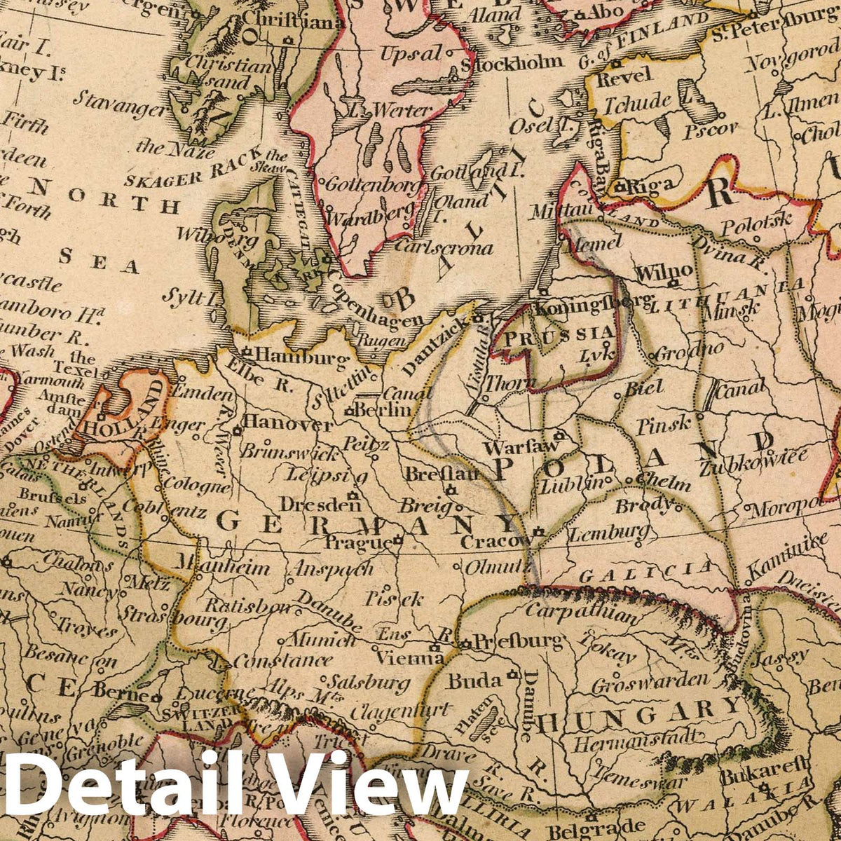 Europe, 1808 - Historical Map Print