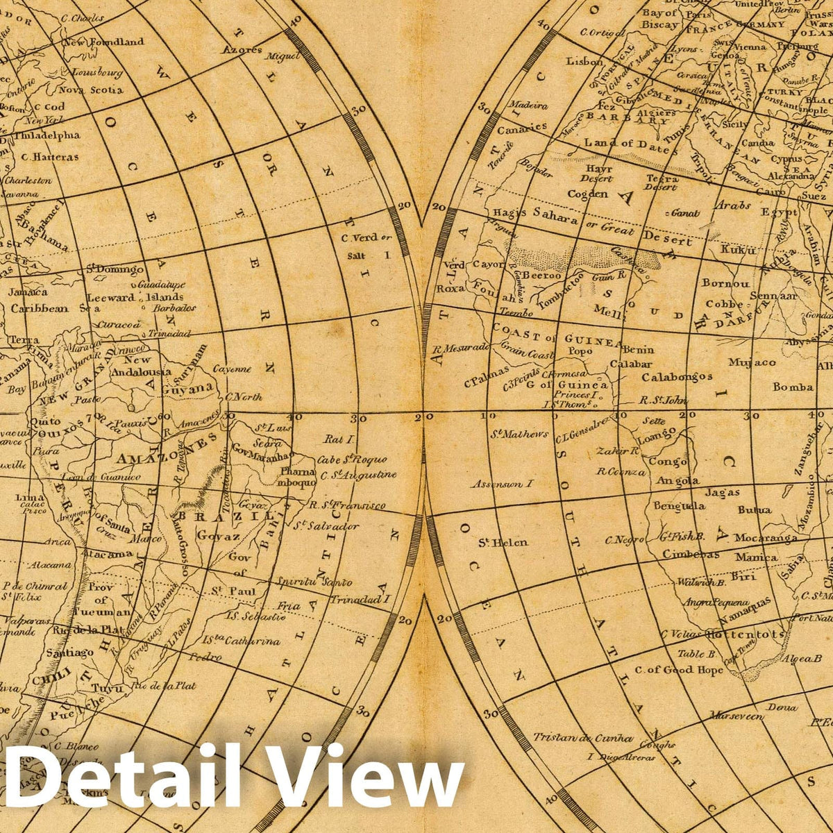 World - River Map, 1812 - Arrowsmith Historical Atlas Reproduction