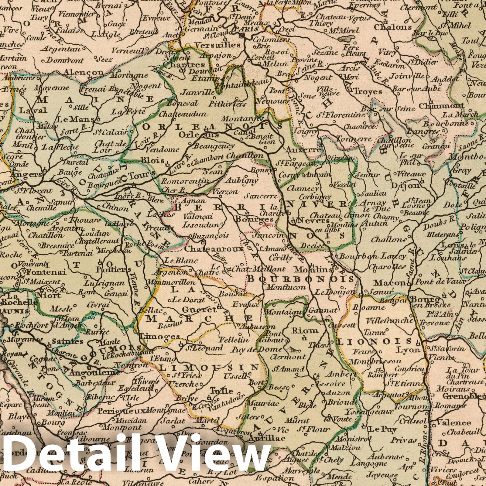 France, 1805 - Historical Map Print from Wilkinson's General Atlas