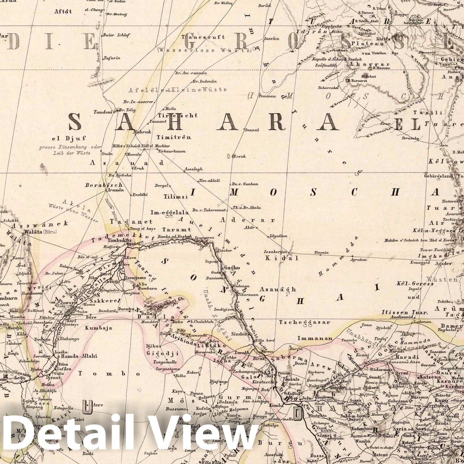 Northwest Africa, 1879 - Historical Map Print