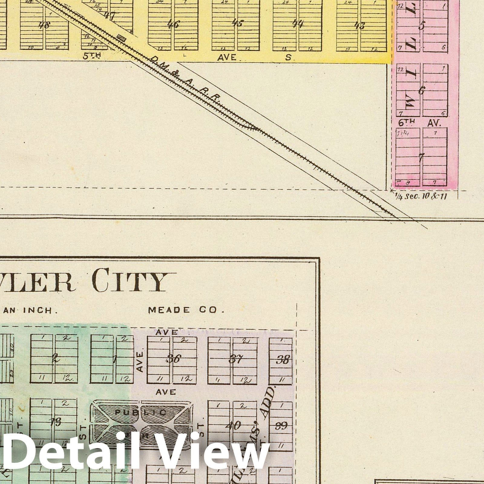 Norwich, Kingman County, Kansas - Military Map, 1887