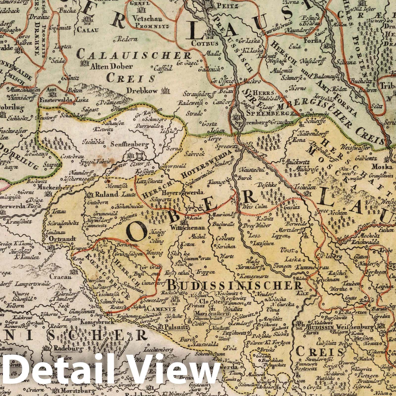 Lusatia, 1788 - Historical Map Print