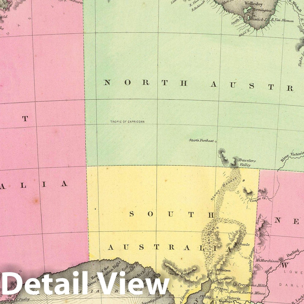 Historic Map : 1856 Austria : Vintage Wall Art