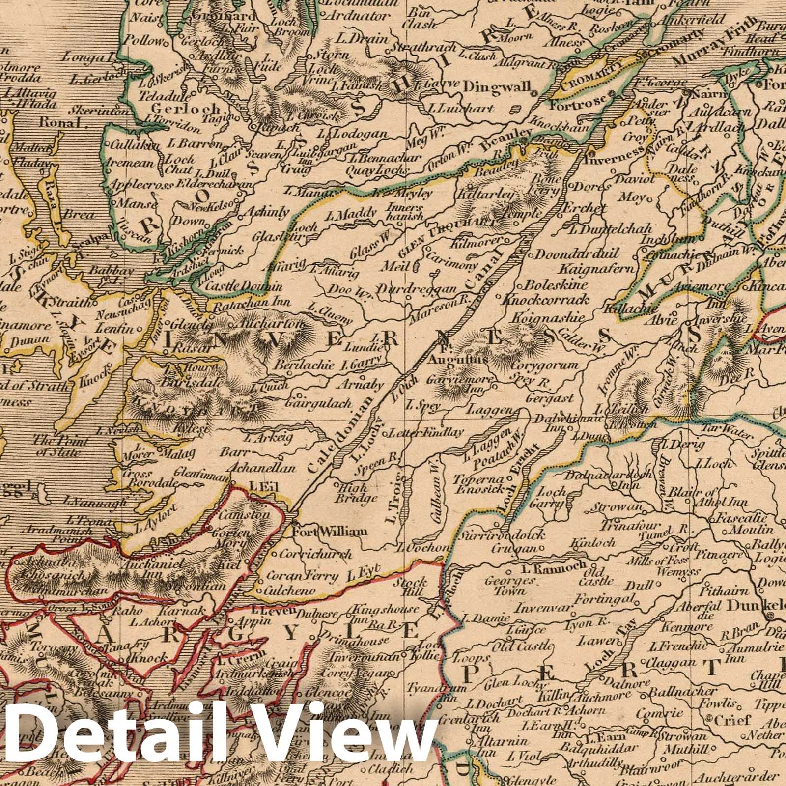 Scotland with Shetland Isles, 1808 - Historical Map Print