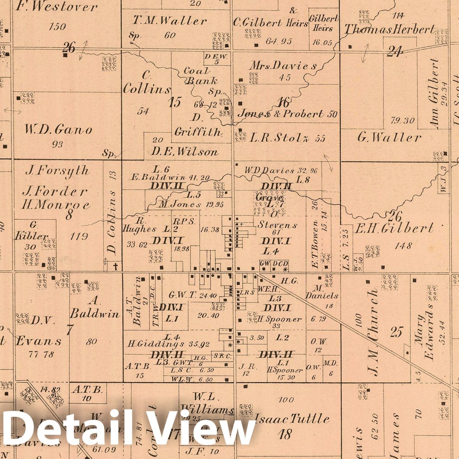 Palmyra Township, Portage County, Ohio - Property Map, 1874