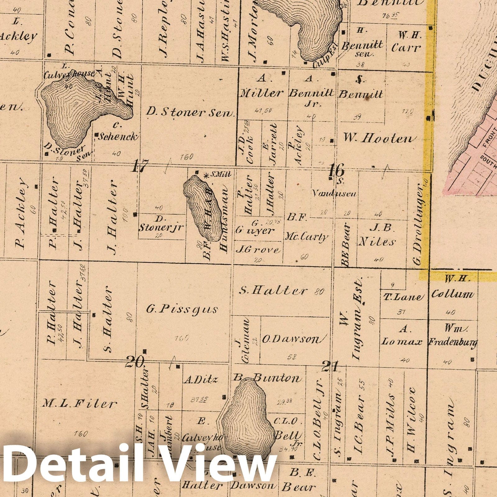 Wills Township, LaPorte County, Indiana - Property Map, 1874