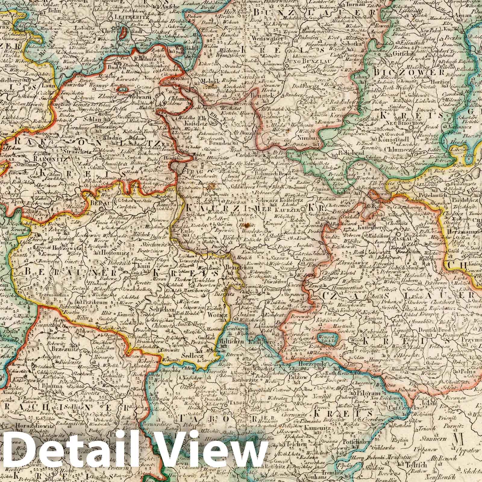 Kingdom of Bohemia, 1817 - Historical Map Print