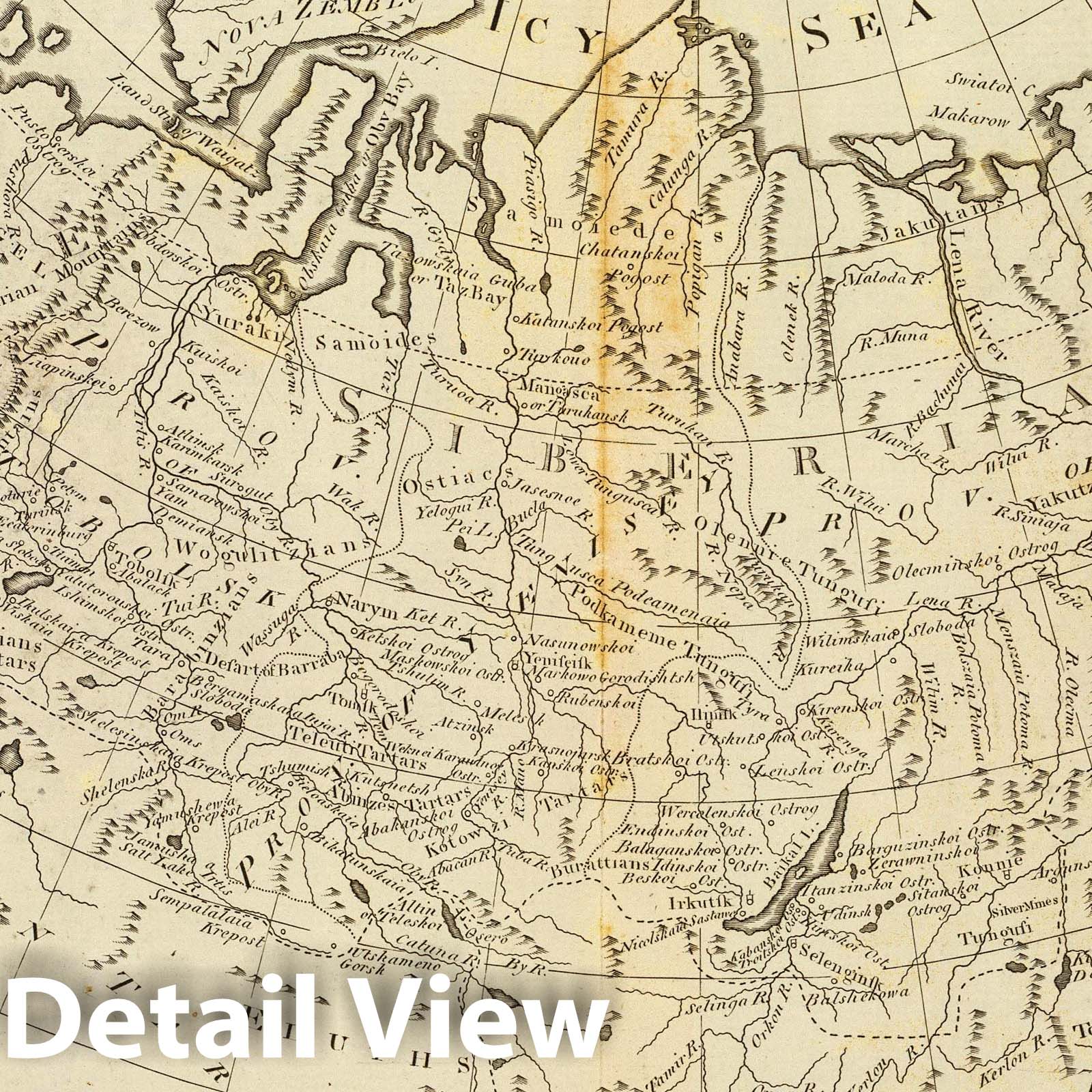 Russian Empire, Europe and Asia - 1796 Nautical Chart Print