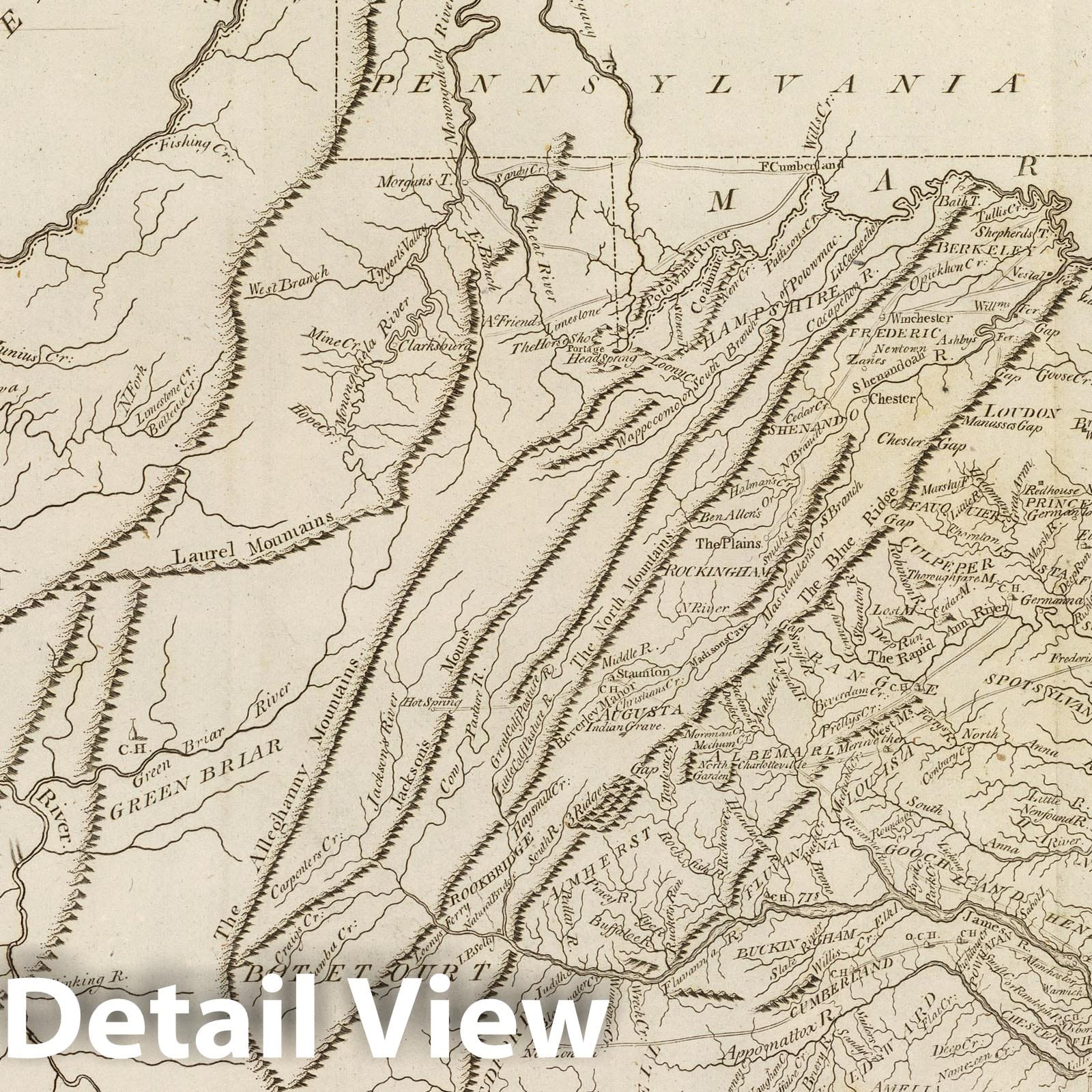 Virginia 1811 Historical Map Print