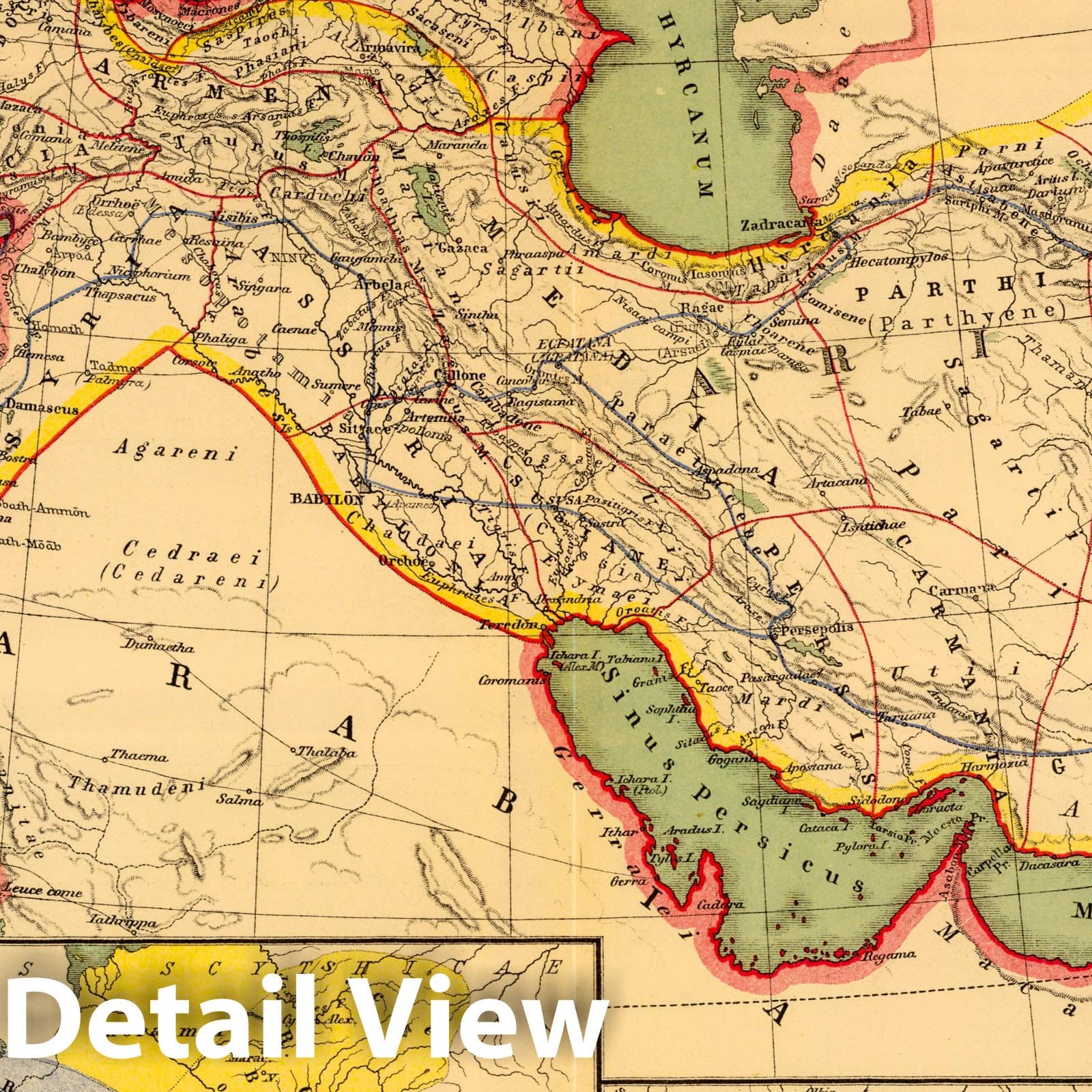 Persian and Macedonian Empires, 1903 - Historical Map Print