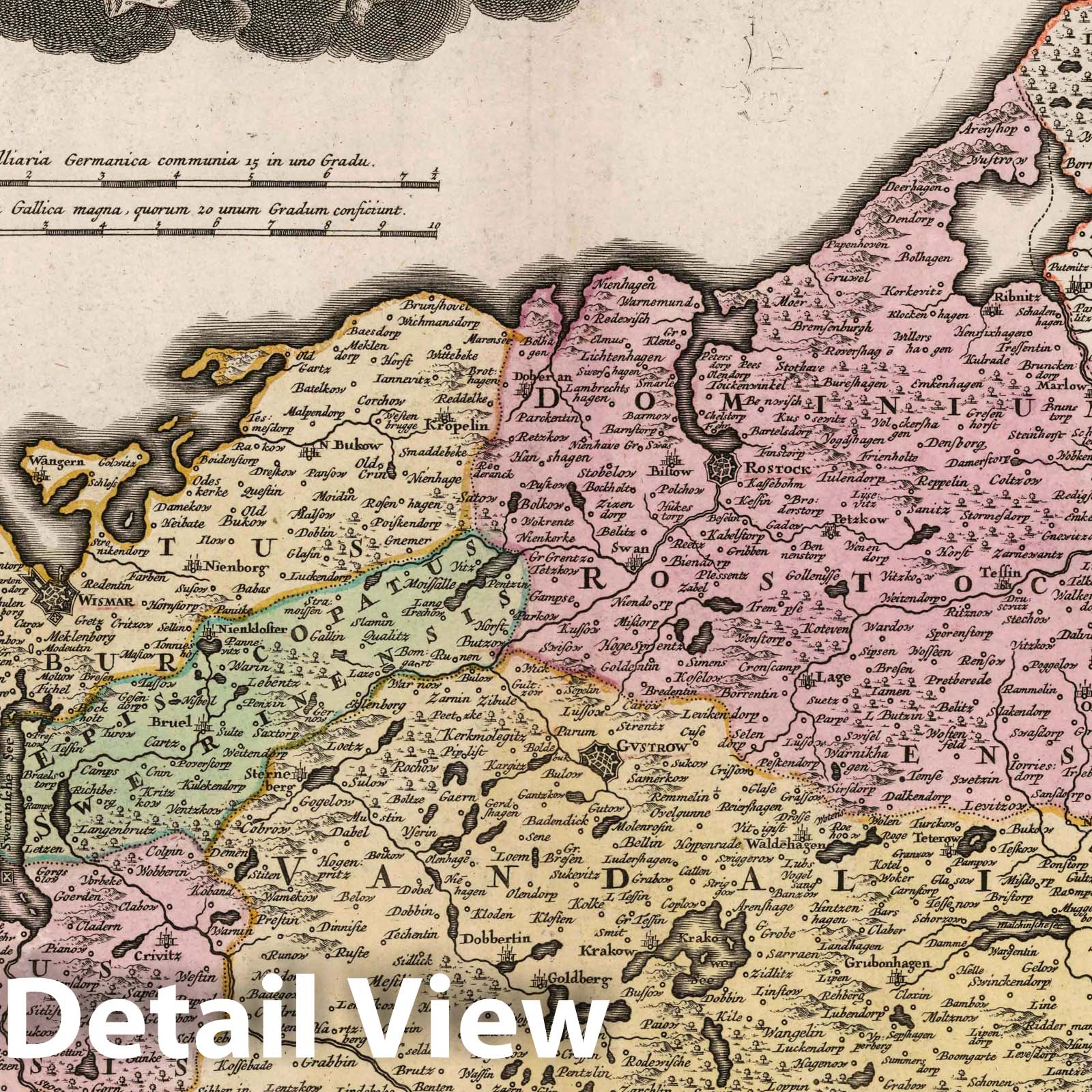 Duchy of Mecklenburg, 1788 - Historical Map Print