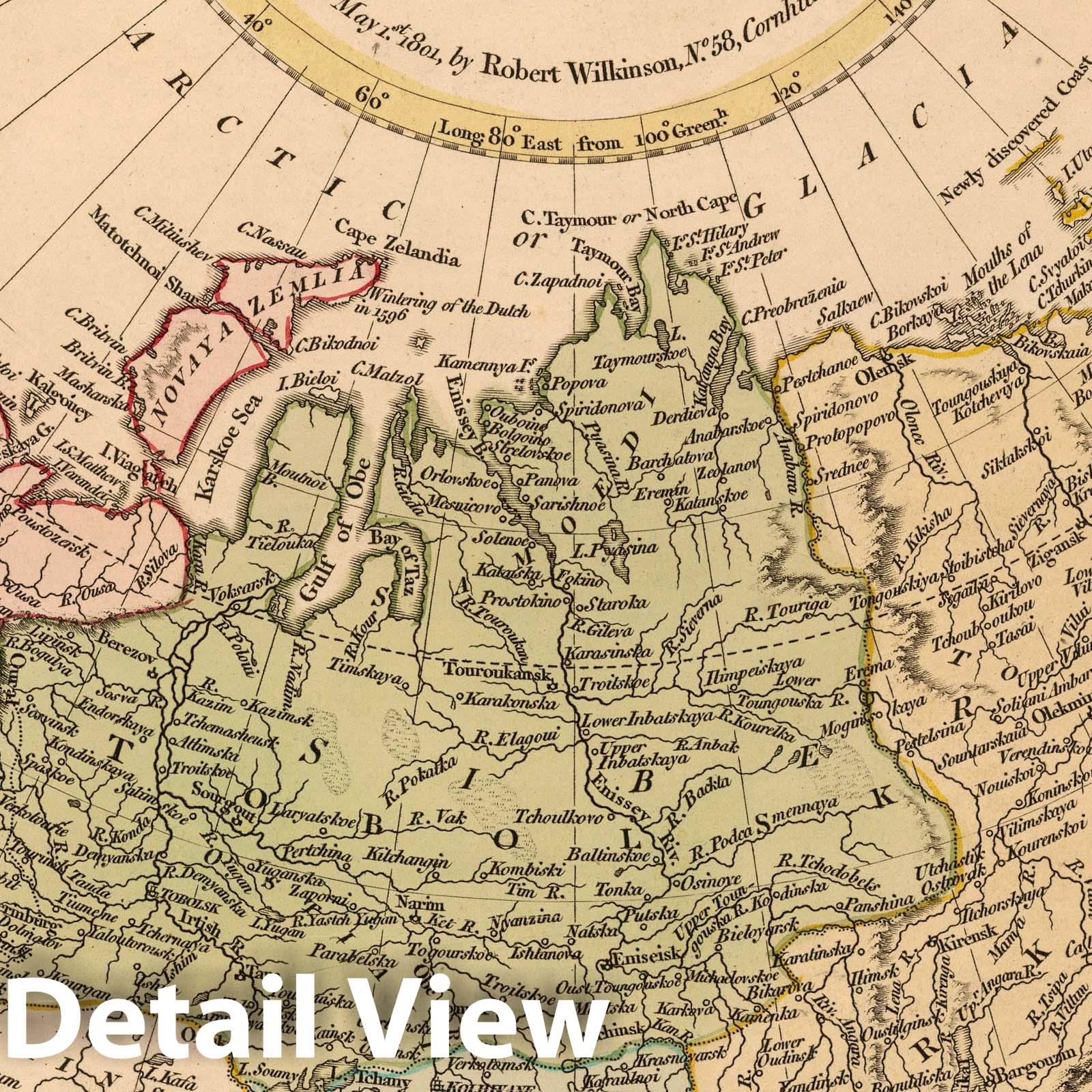 The Russian Empire in Europe and Asia, 1809 - Historical Map Print