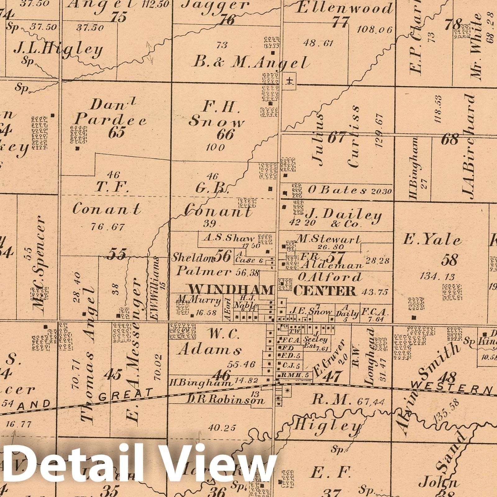 Windham Township, Portage County, Ohio - Property Map, 1874