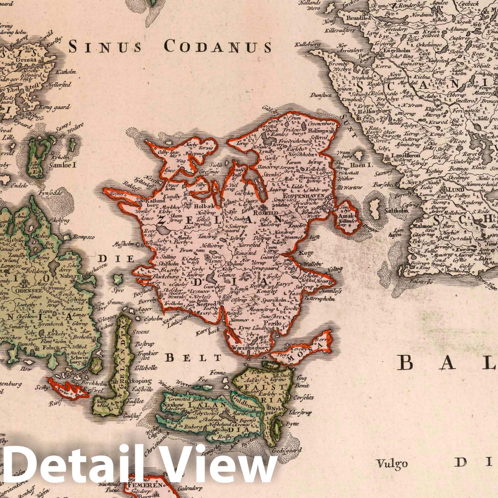 Denmark, 1788 - Historical Map Print