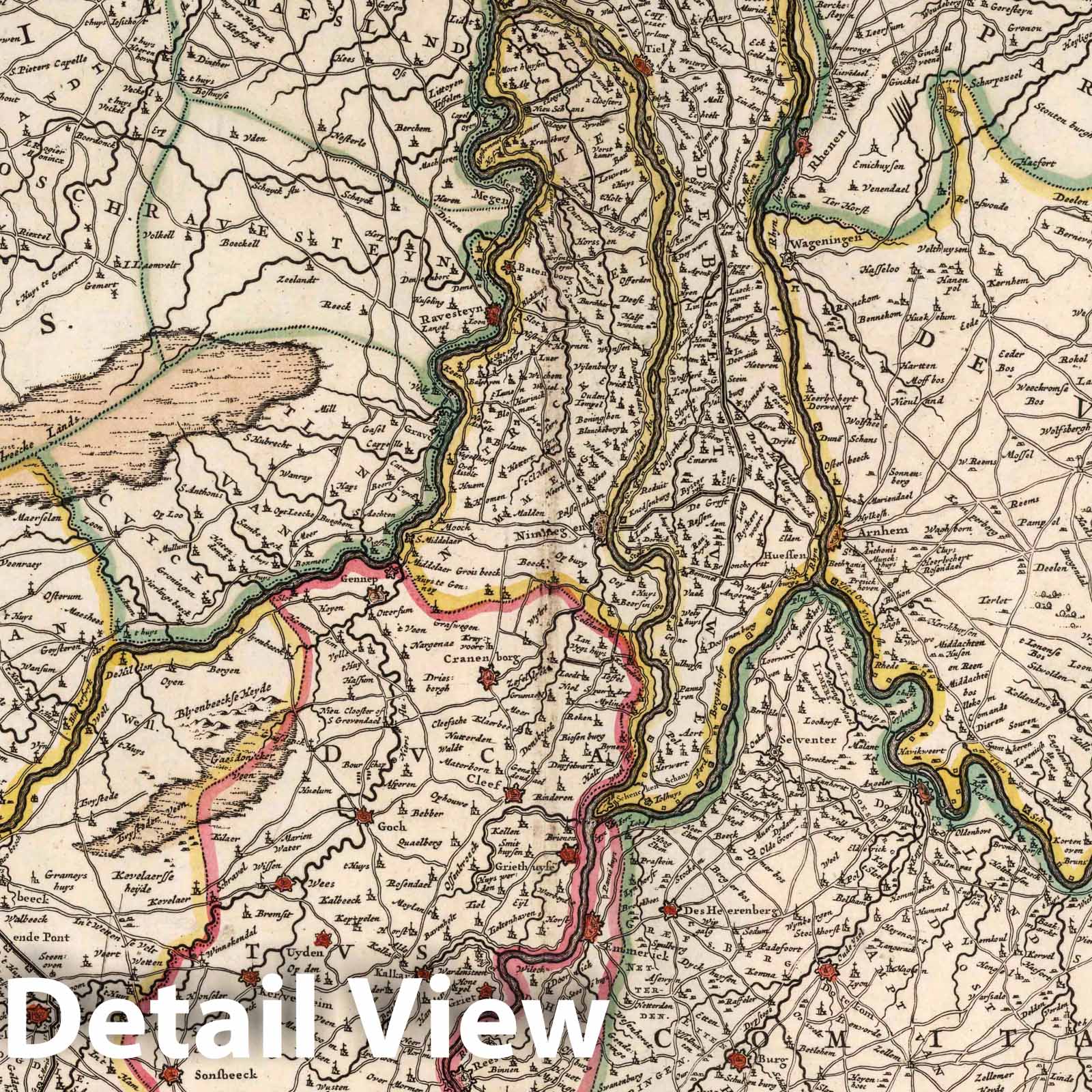 Gelderland and Zutphen, 1682 - Historical Map Print