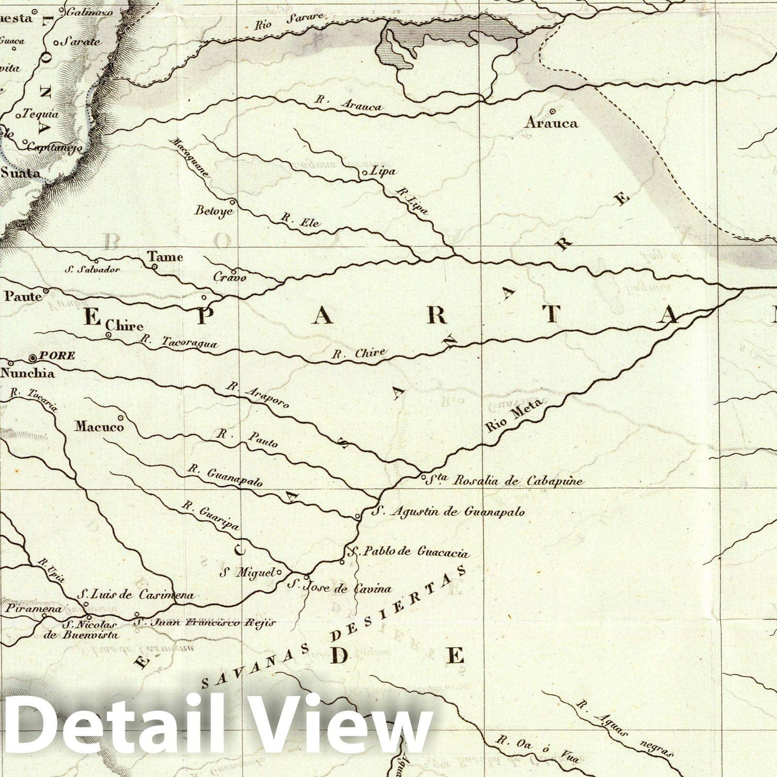 Boyaca, Colombia - Military Map, 1827 - Historical Map Reproduction