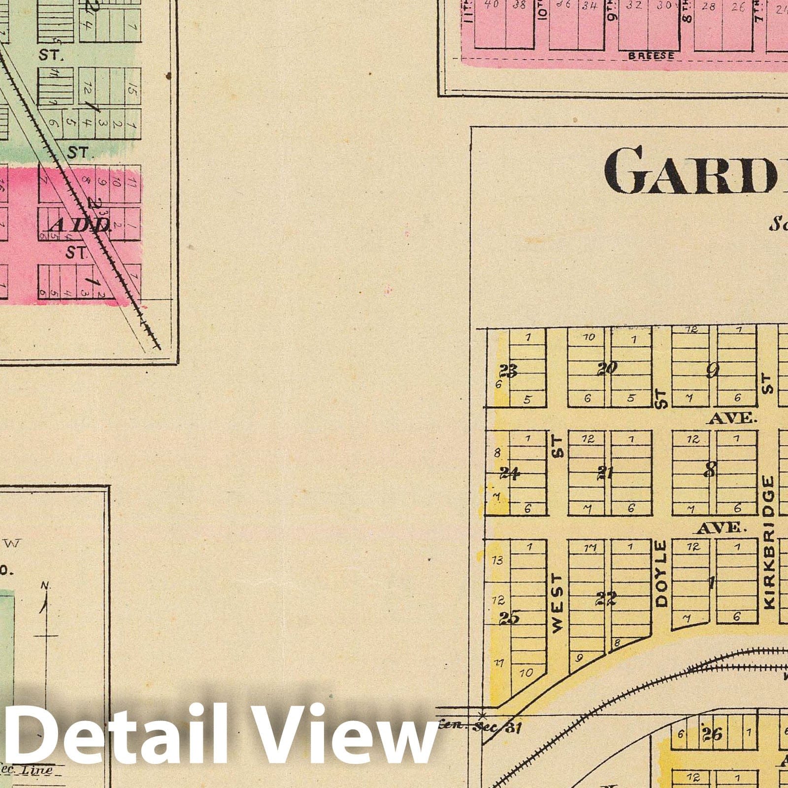 Colwich, Garden Plains, Maize, Bayneville, Greenwich, Oatville & Freeport, Kansas - 1887 Historical Map
