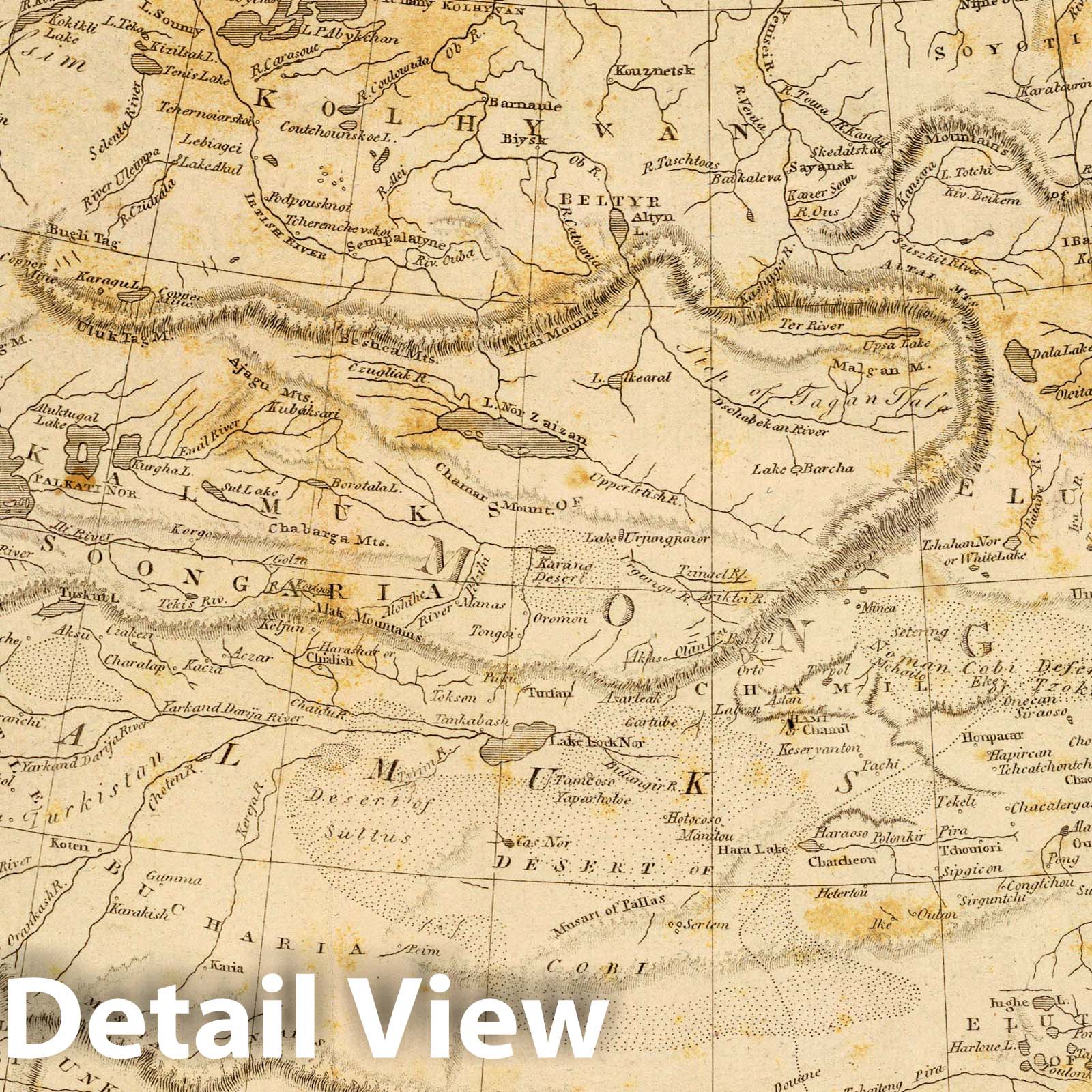 Central Asia, 1804 - Historical Map Print