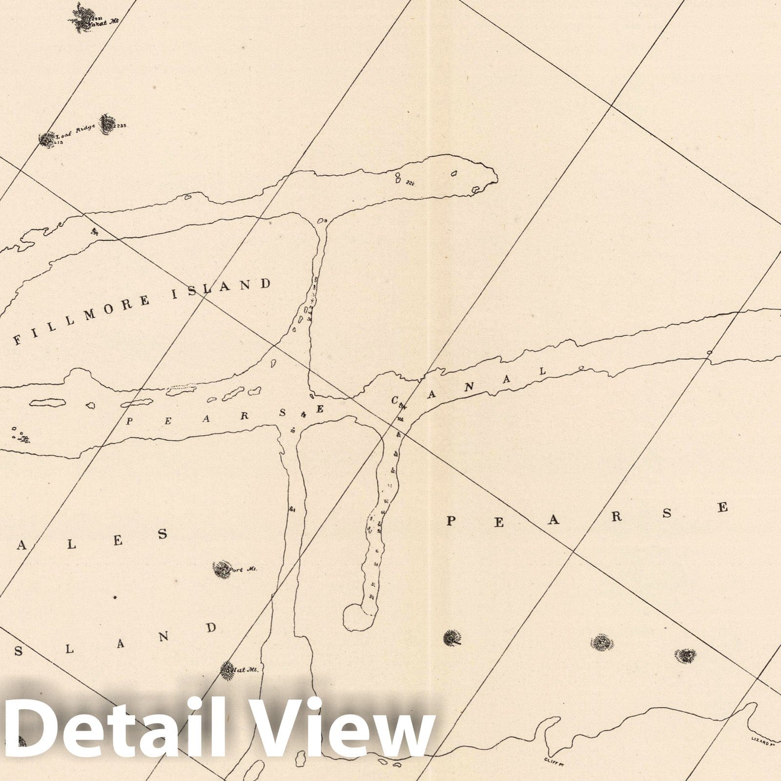 Portland Inlet, Alaska - 1888 Nautical Chart - Historical Map Print