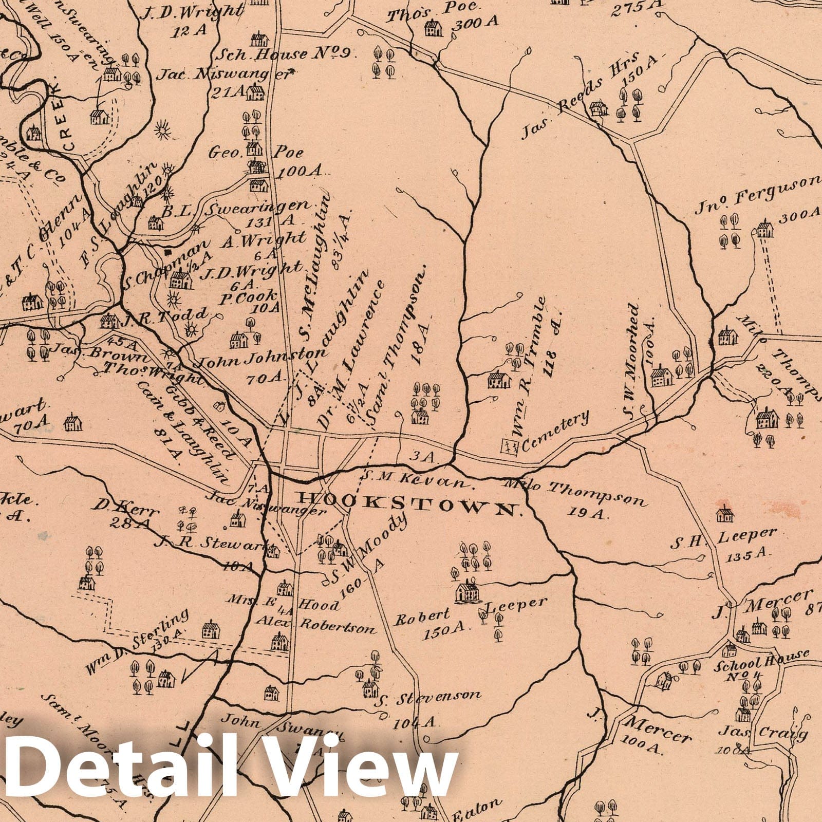 Greene Township, Beaver County, Pennsylvania - Property Map, 1876
