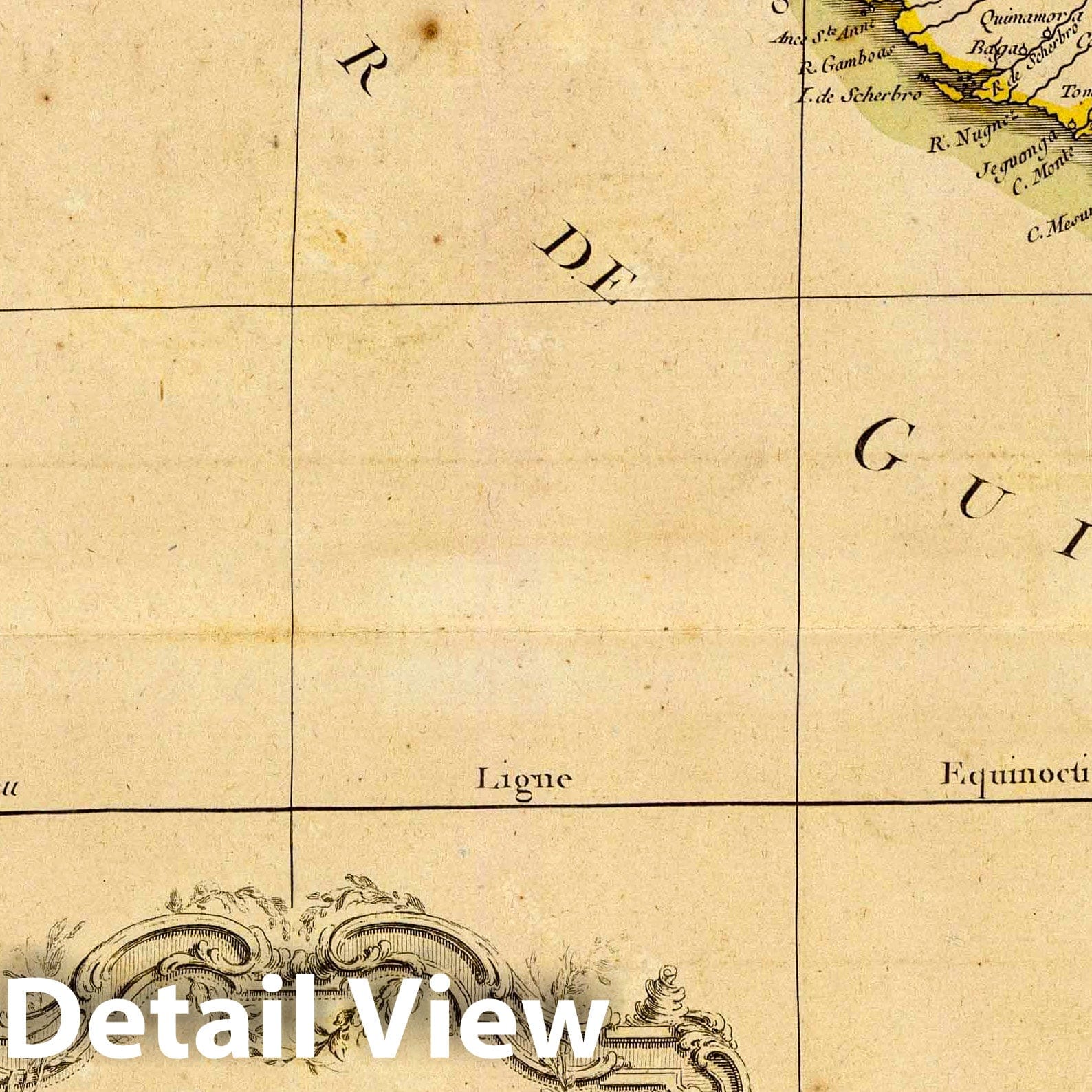 Guinea, Cape Verde, Senegal - Boundary Map, 1781 - Historical Map Print
