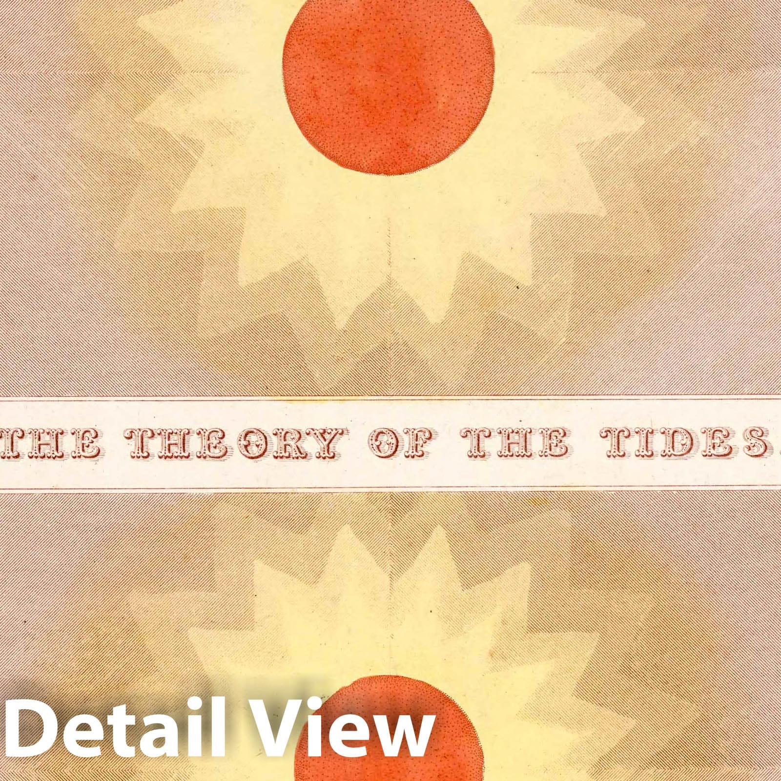 Eclipses and Tides - Celestial Map, 1851 - Historical Astronomy Print