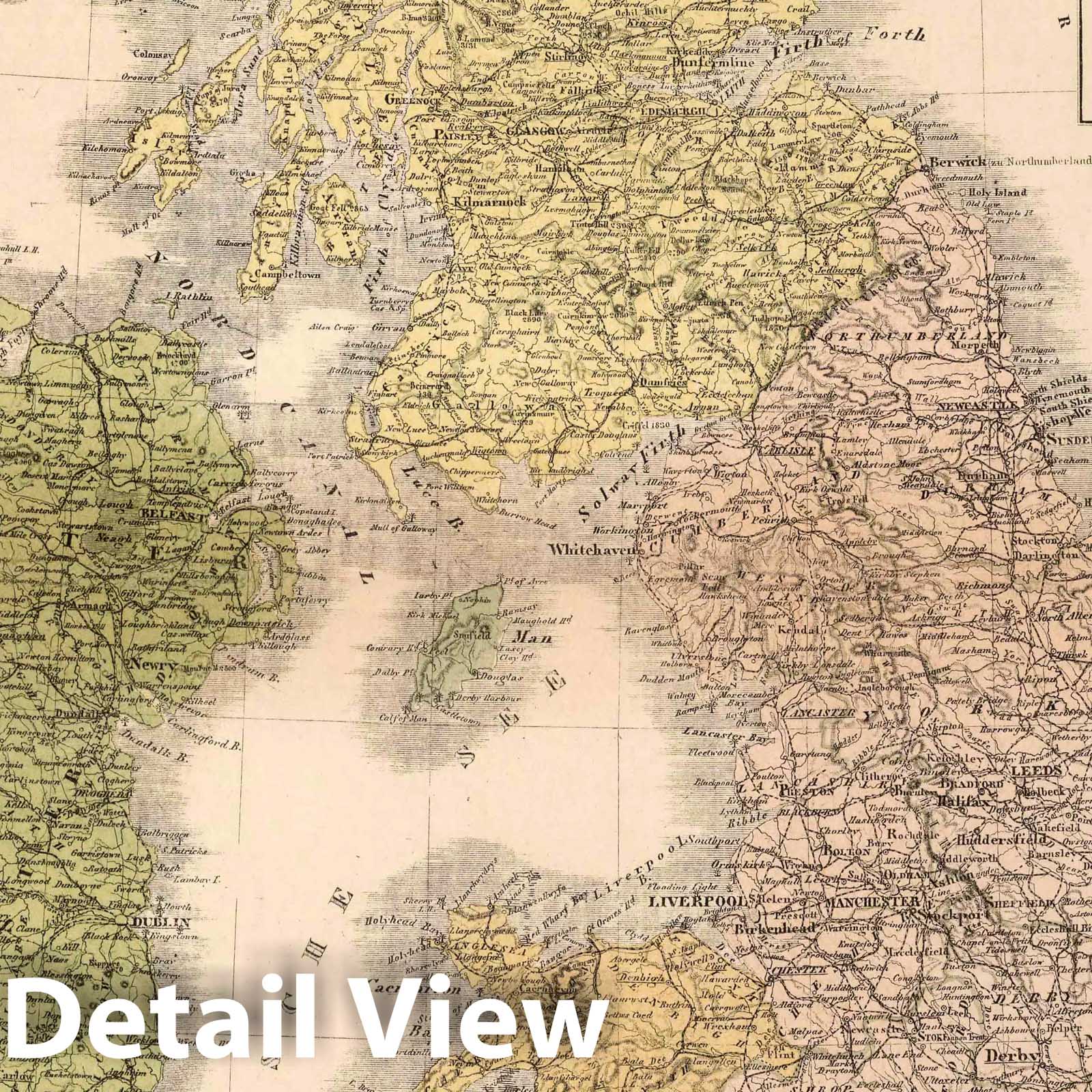 British Isles, 1886 - Historical Map Print
