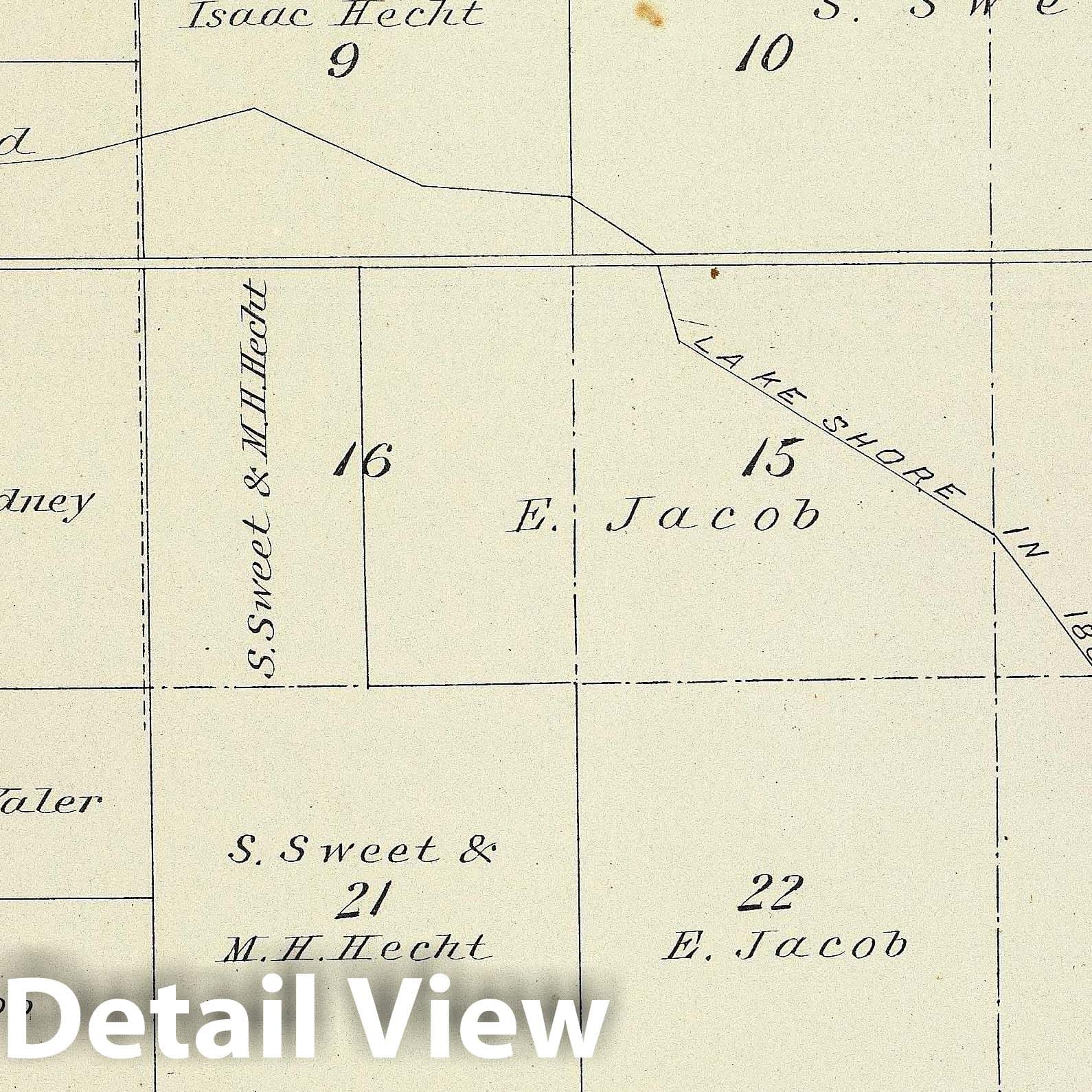 Township 21 South, Range 22 East, Kings County, California - 1892 Survey Map
