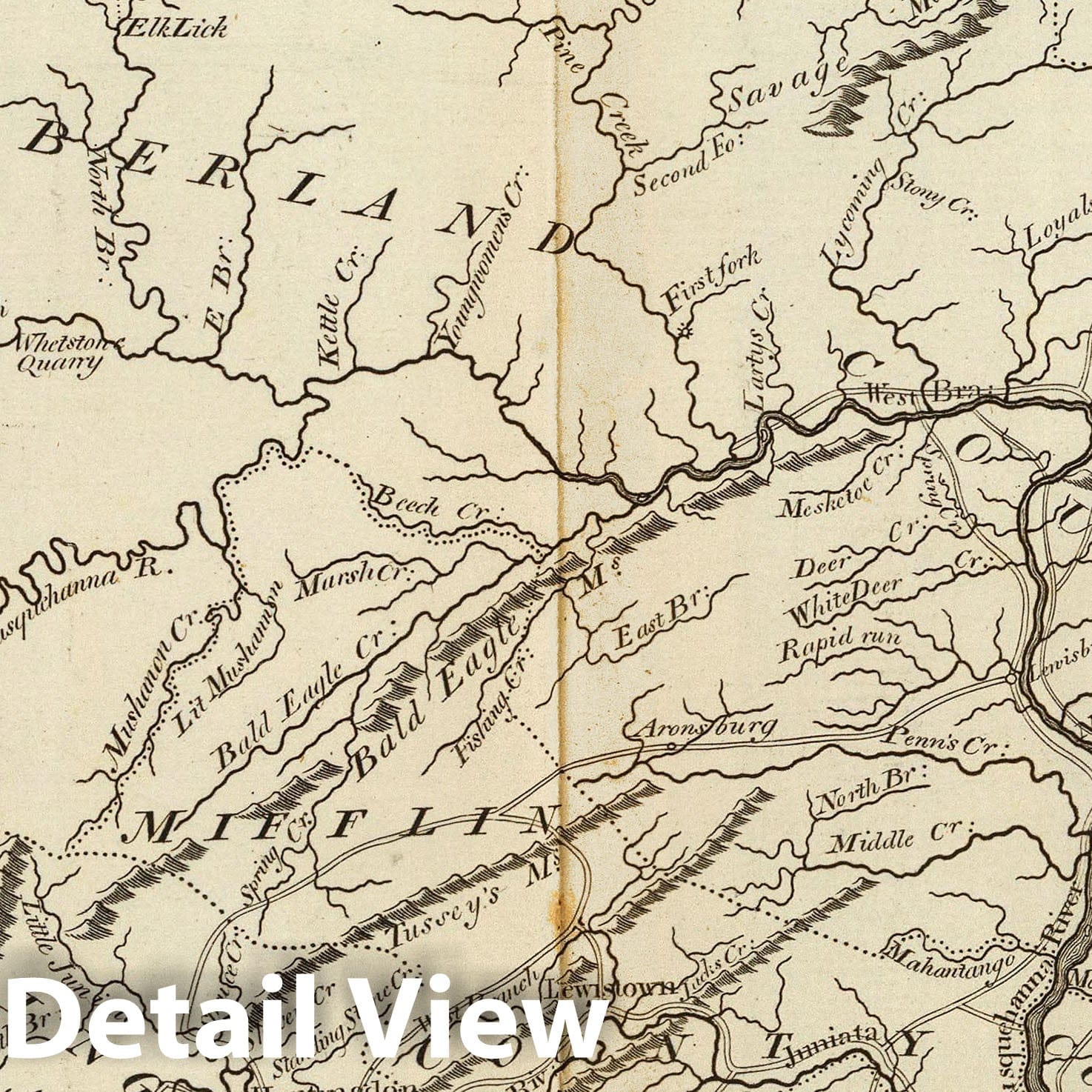 Historic Map - World Atlas - 1796 State of Pennsylvania. - Vintage Wall Art