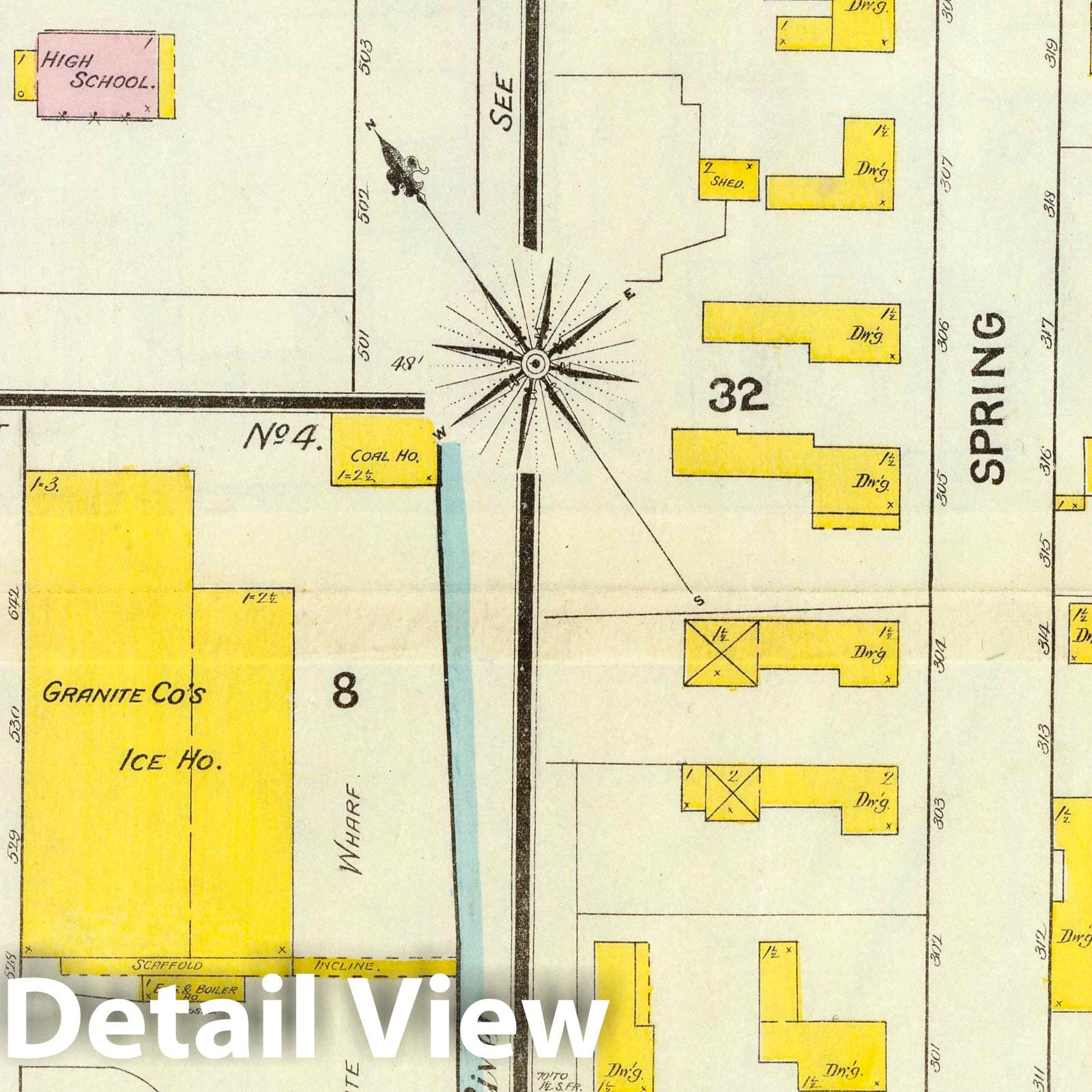 Hallowell, Maine - Fire Insurance Map - Plate No. 5, 1890