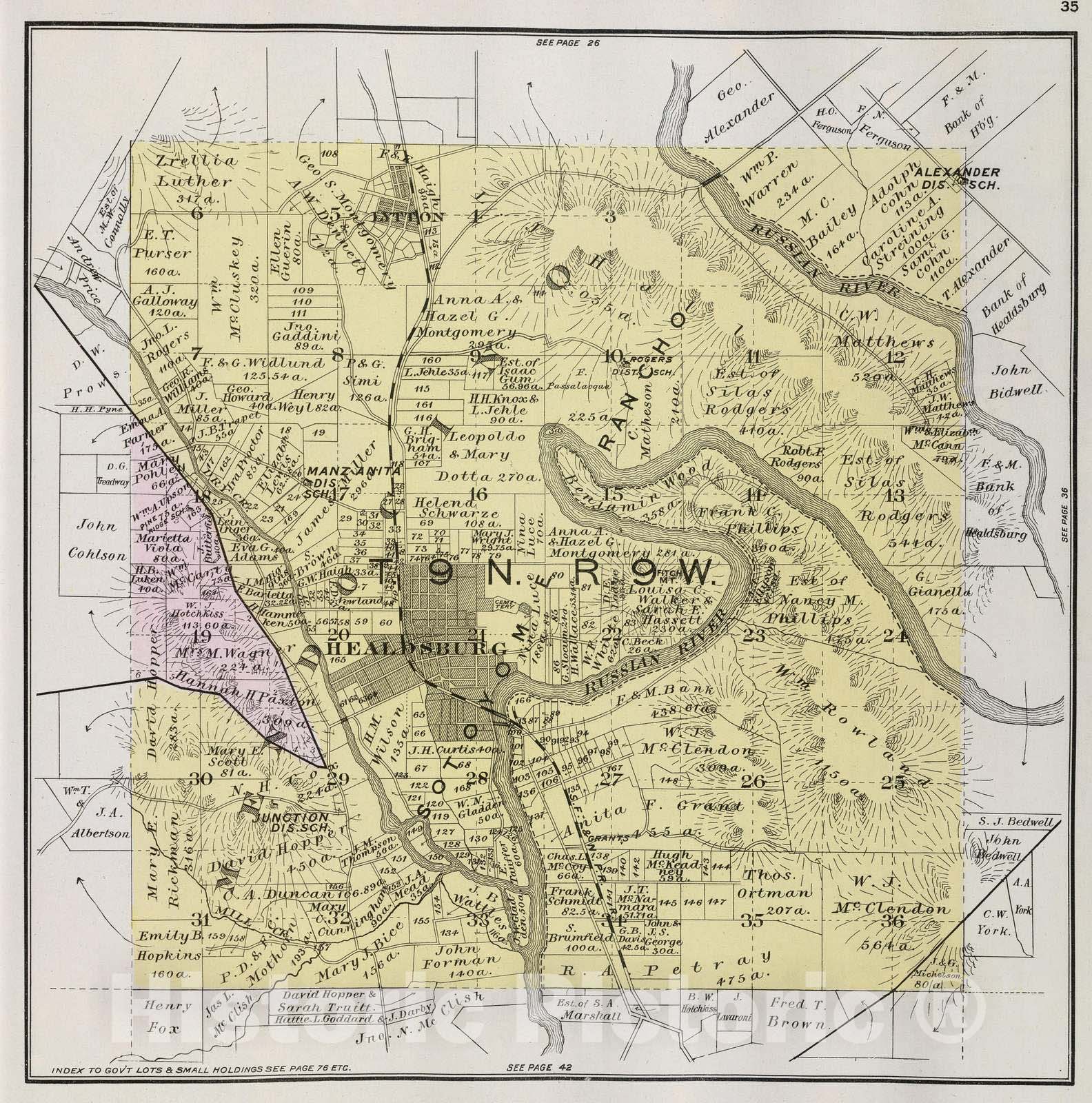 Historic Map : 1898 9 N, 9 W. - Vintage Wall Art