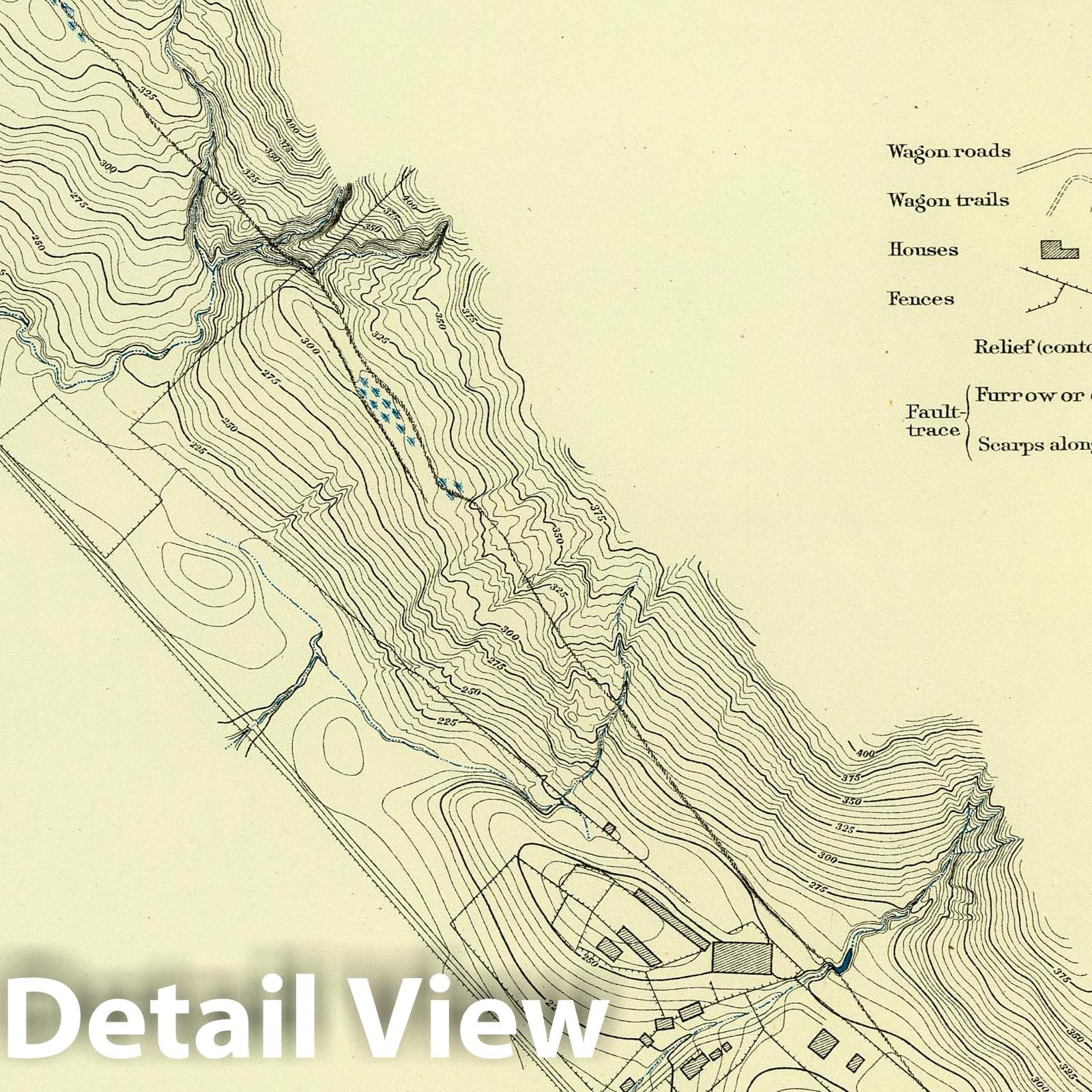 San Andreas Rift, Fort Ross, Sonoma County, California - 1908 Topographic Map