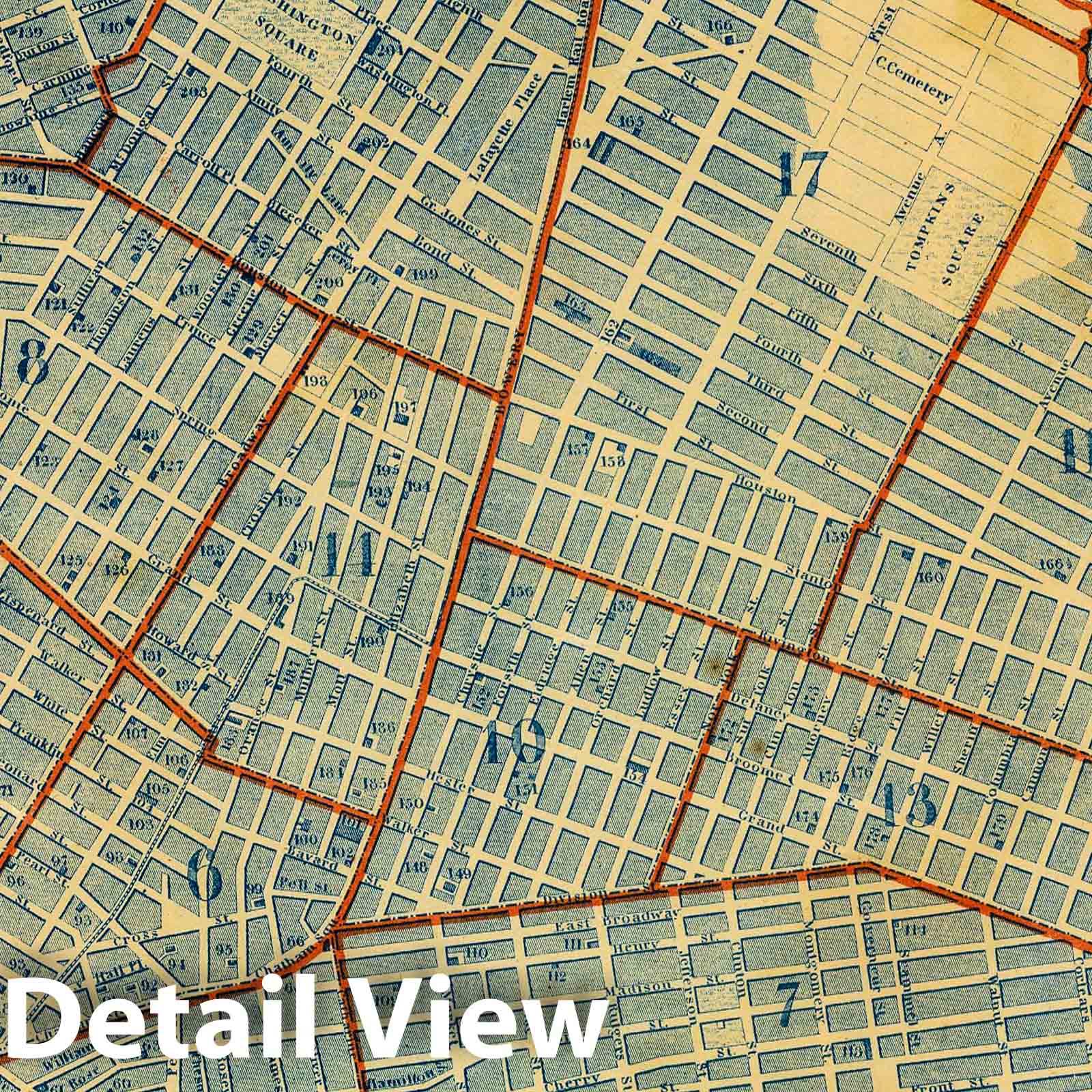 New York City 1846 Historical Map Print