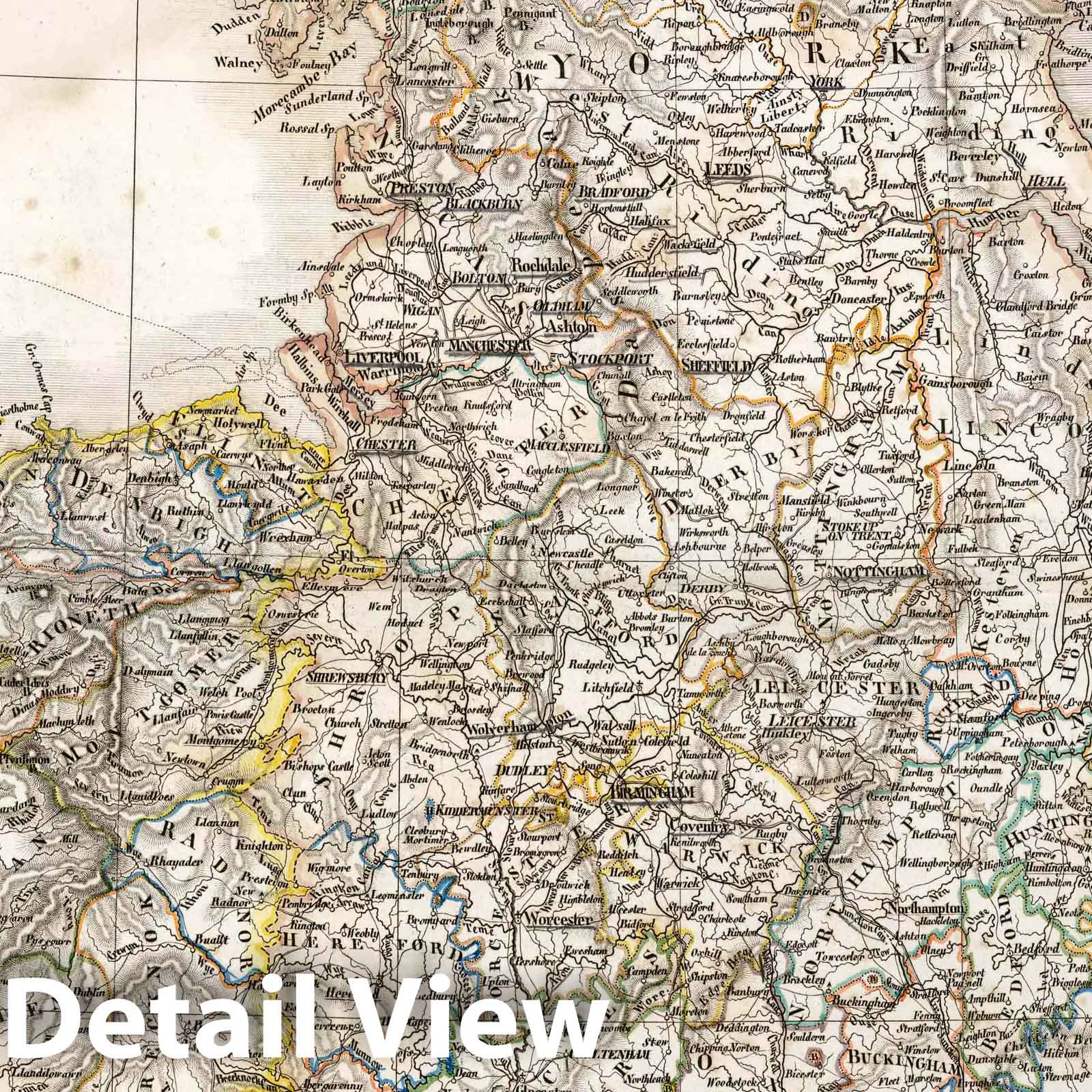 England, 1836 - Historical Map Print