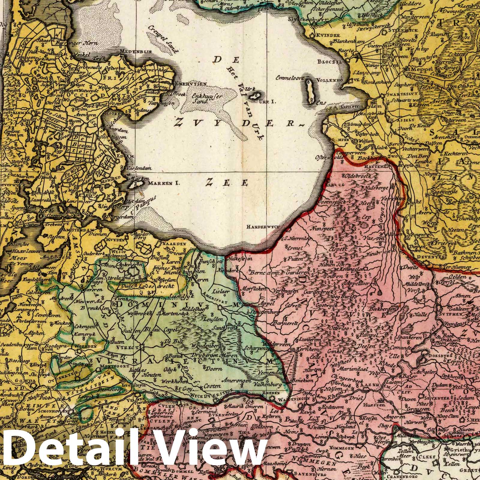 Seven Provinces of the Dutch Republic, 1748 - Historical Map Print