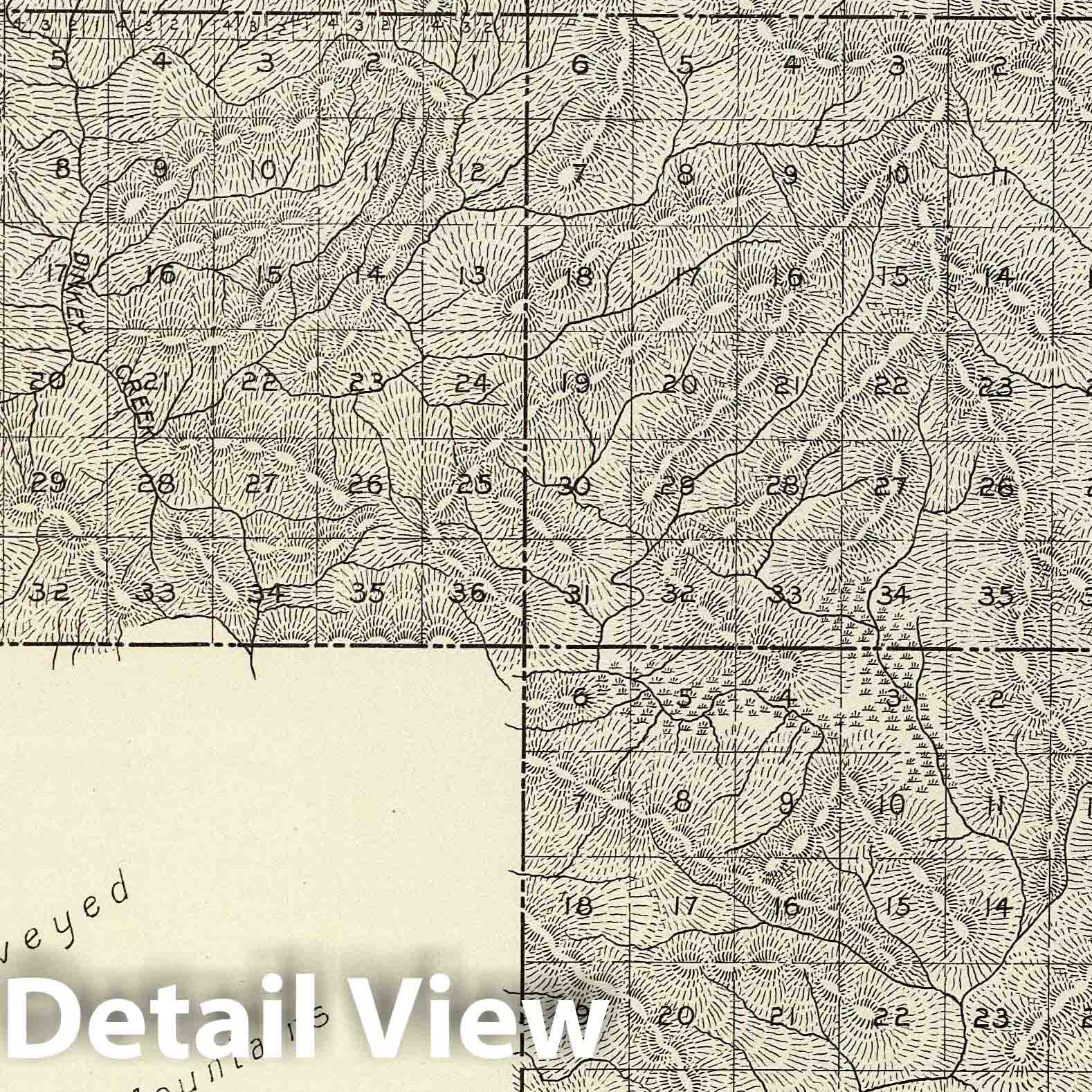 Fresno County, California - Survey Map, 1891 - Historical Cadastral Print