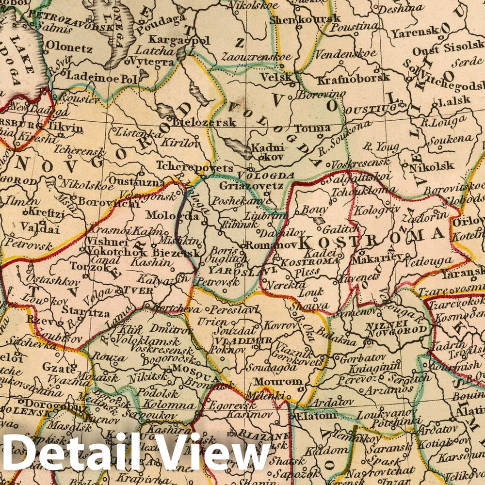 Historic Map : 1799 Russia in Europe. v1 - Vintage Wall Art