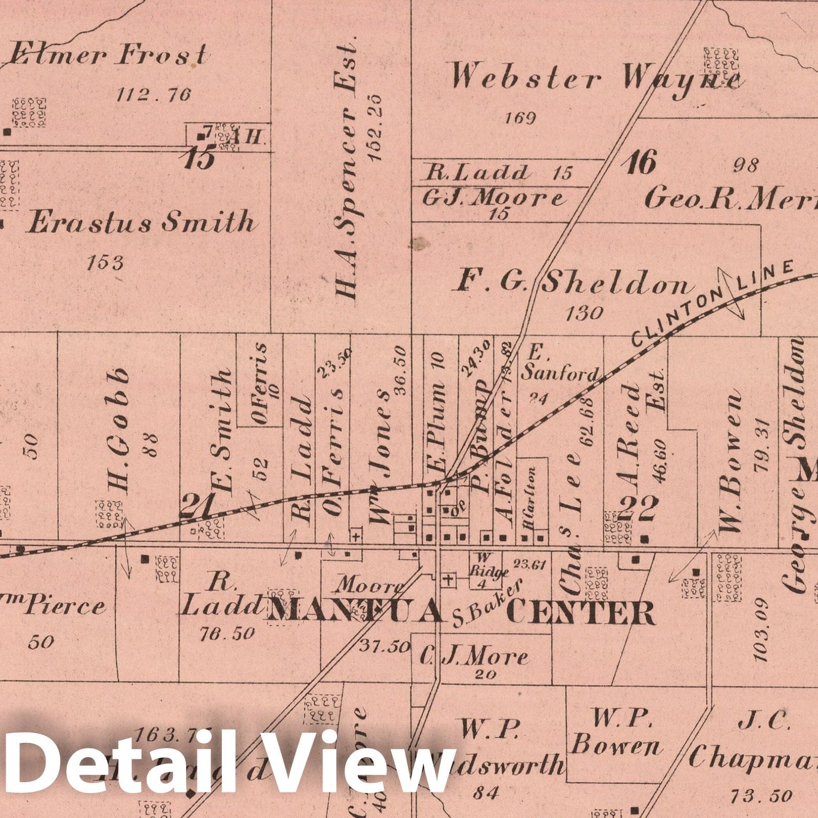 Mantua Township, Portage County, Ohio - Property Map, 1874