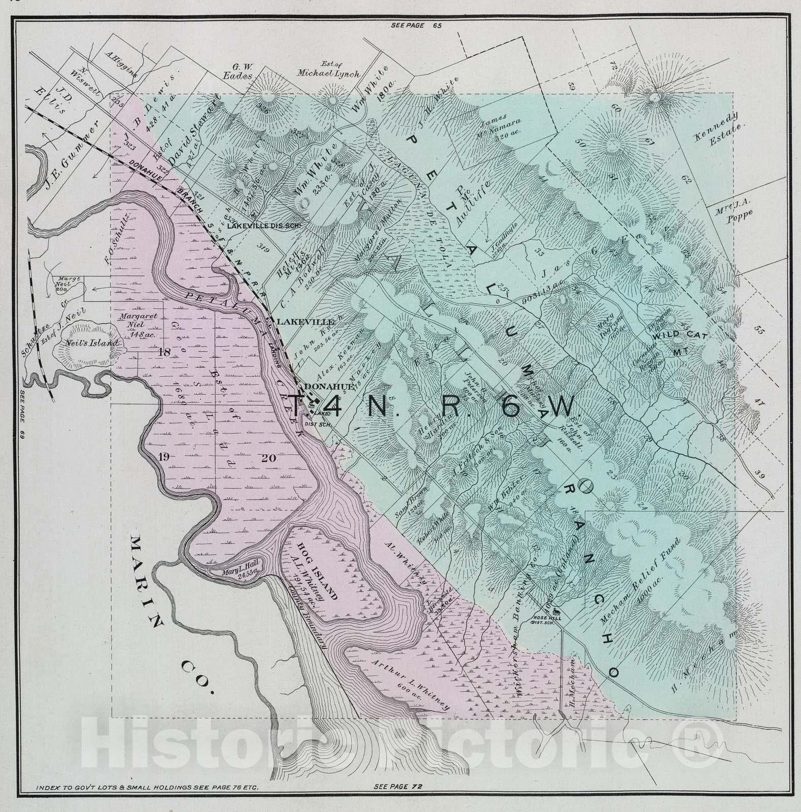 Historic Map : 1898 4 N, 6 W. - Vintage Wall Art
