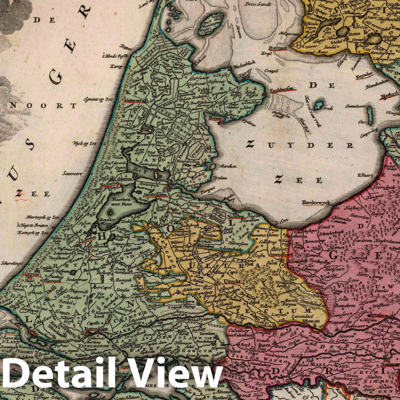 Holland 1788 - Historical Map Print