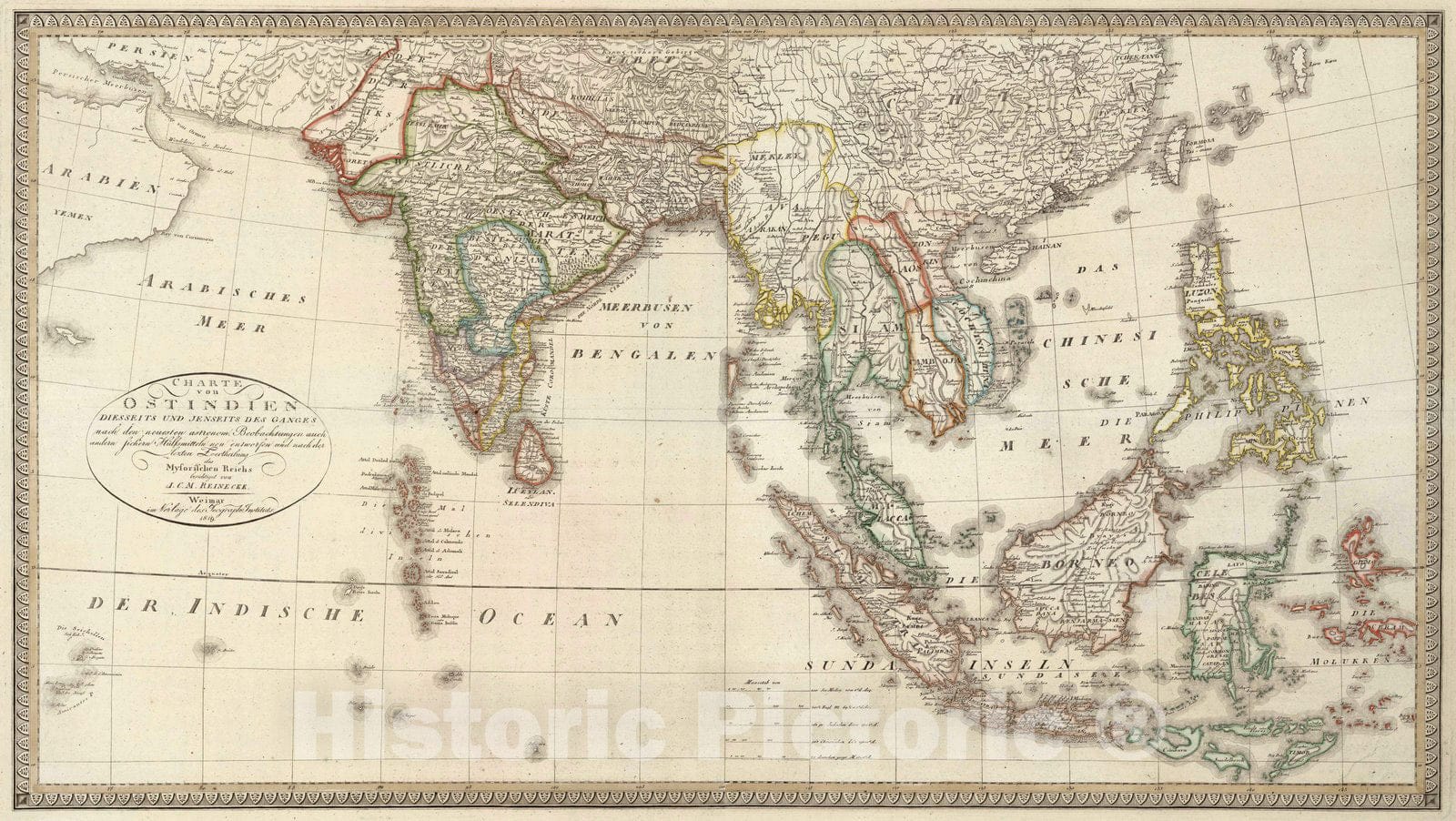 Historic Map : 1819 Composite Map: East Indies. - Vintage Wall Art