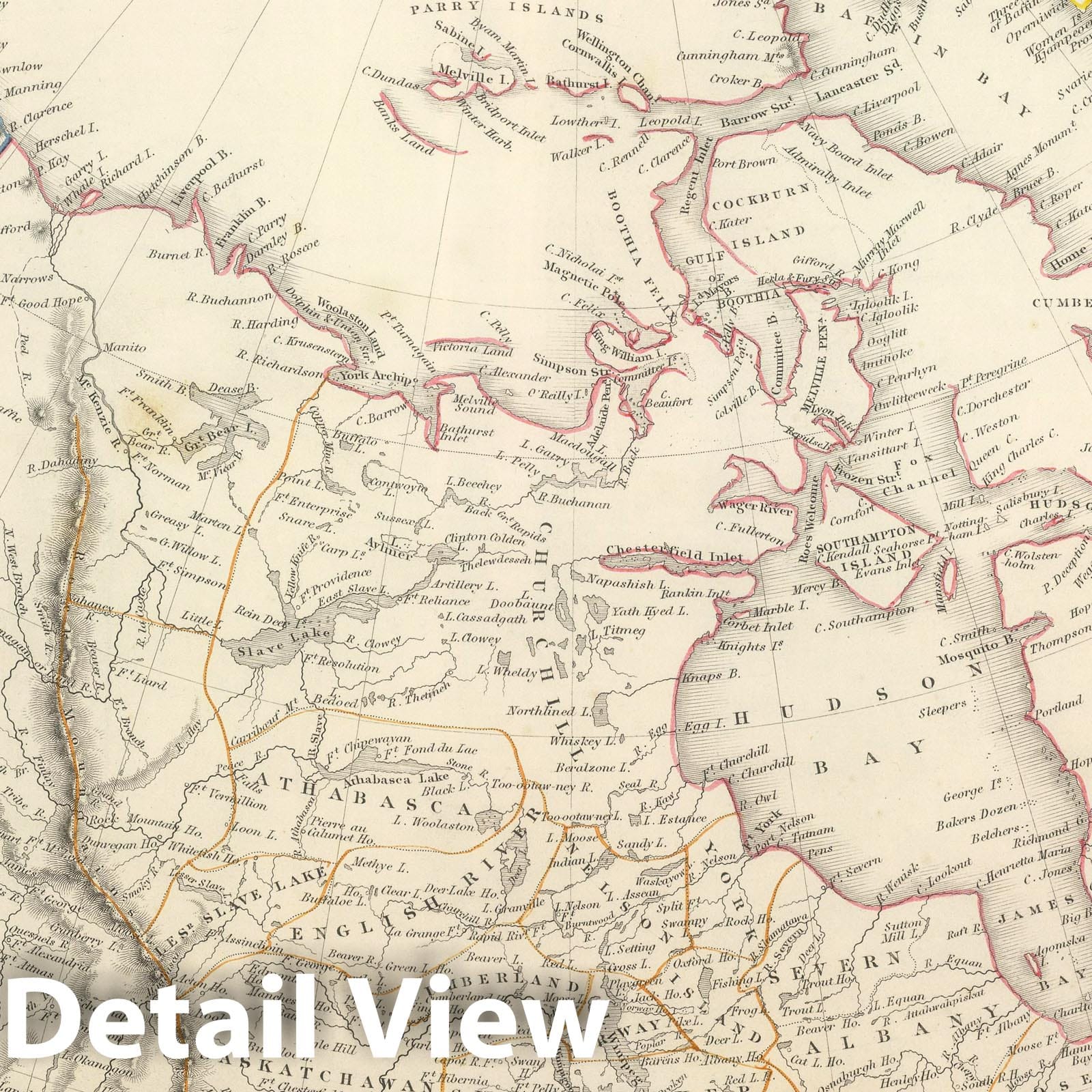 British North America, 1848 - Historical Map Print