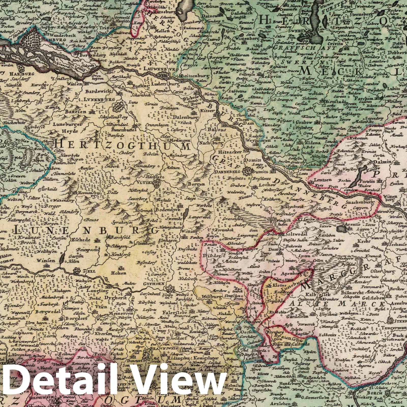 Lower Saxony, 1788 - Historical Map Print