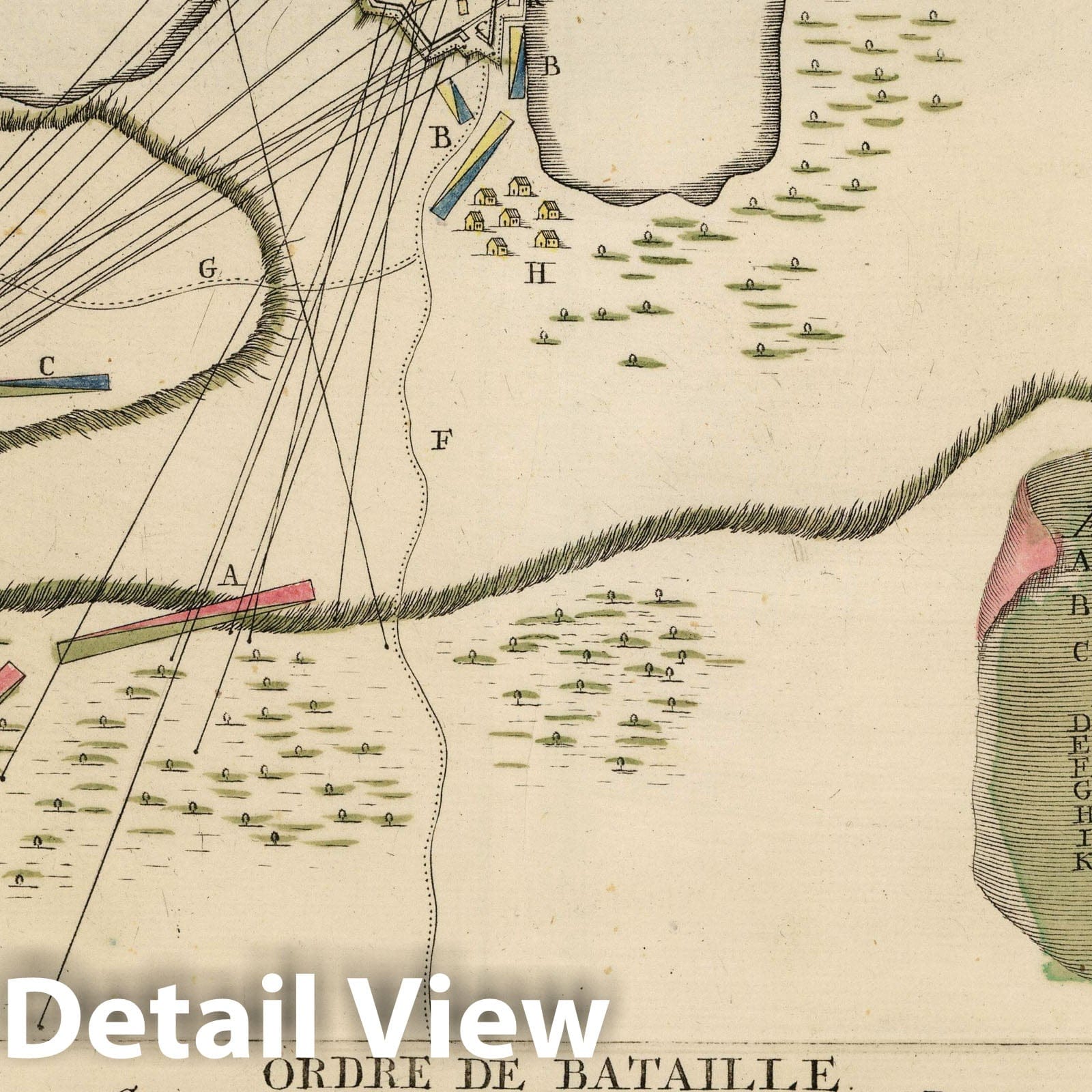 Fortress of Willmanstrandt, Russia - Historical Military Map, 1741