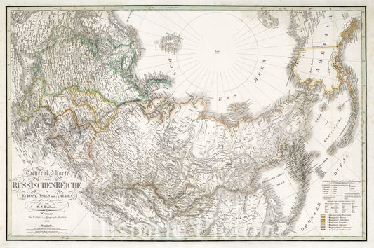 Russian Empire, 1841 - Historical Map Print